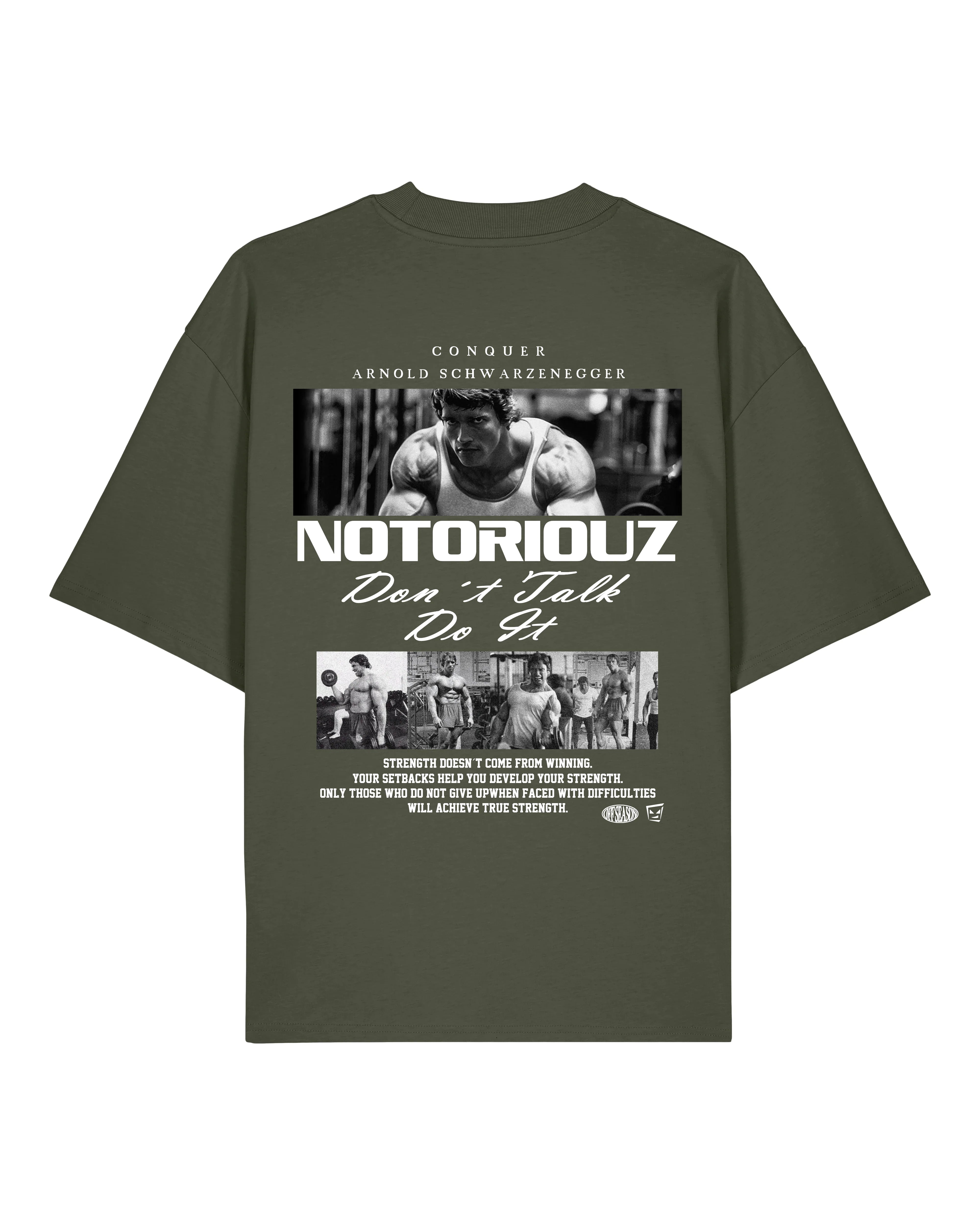 Arnold Gym Shirt Oversized Pump Cover Fitness Spruch | teelavo