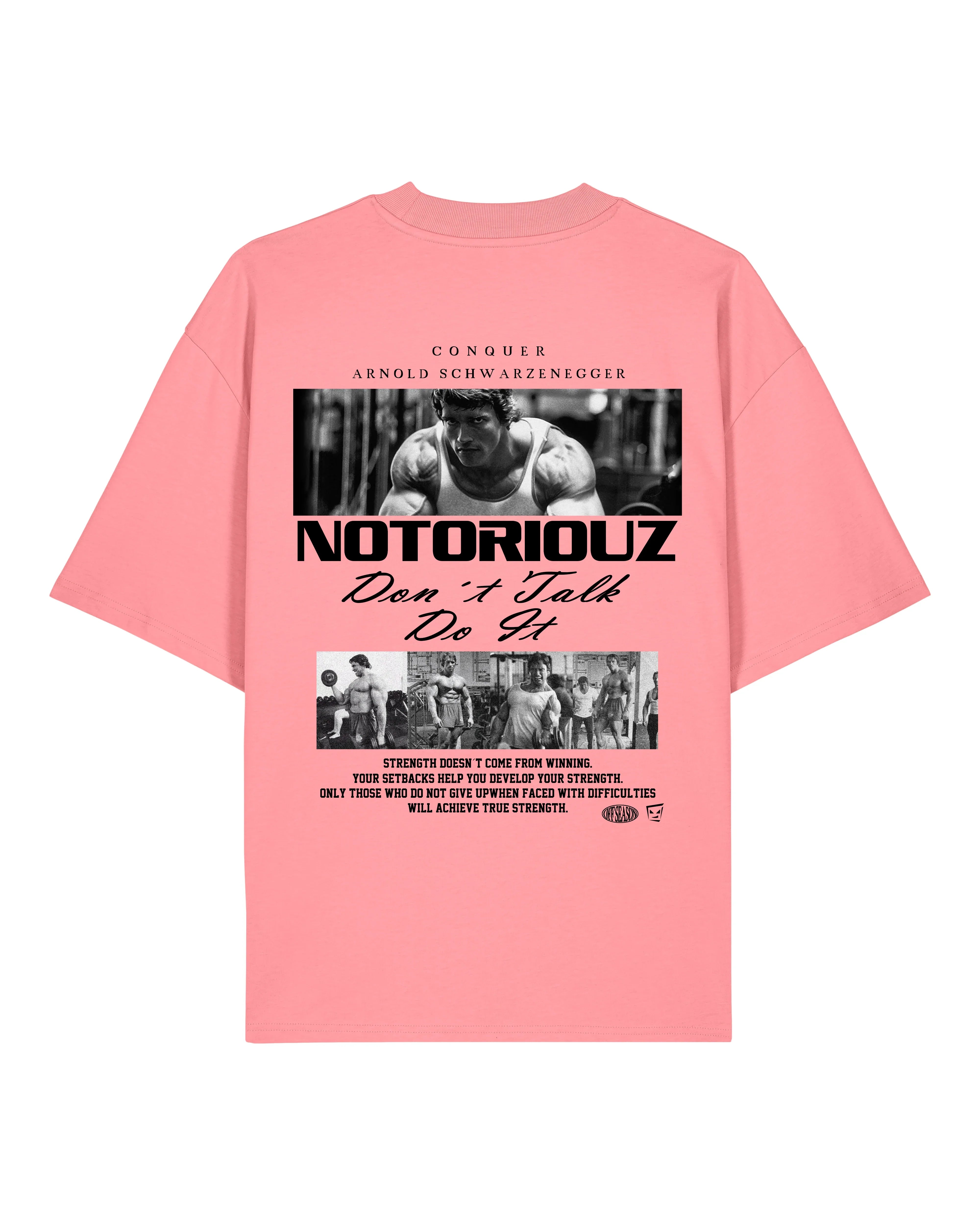 Arnold Gym Shirt Oversized Pump Cover Fitness Spruch | teelavo