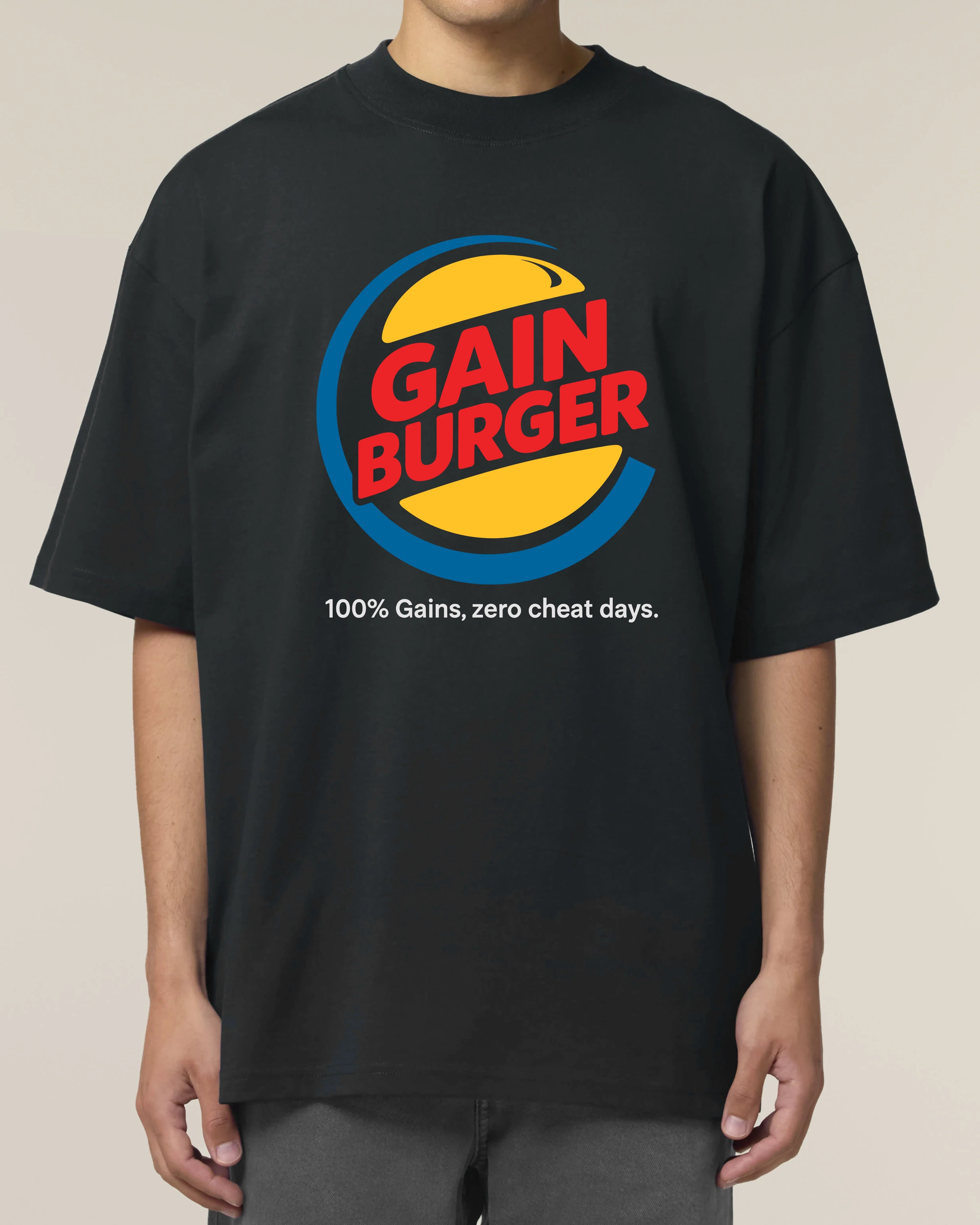 Gain Burger Shirt – Lustiges Fitness Pump Cover T-Shirt für Gym | teelavo