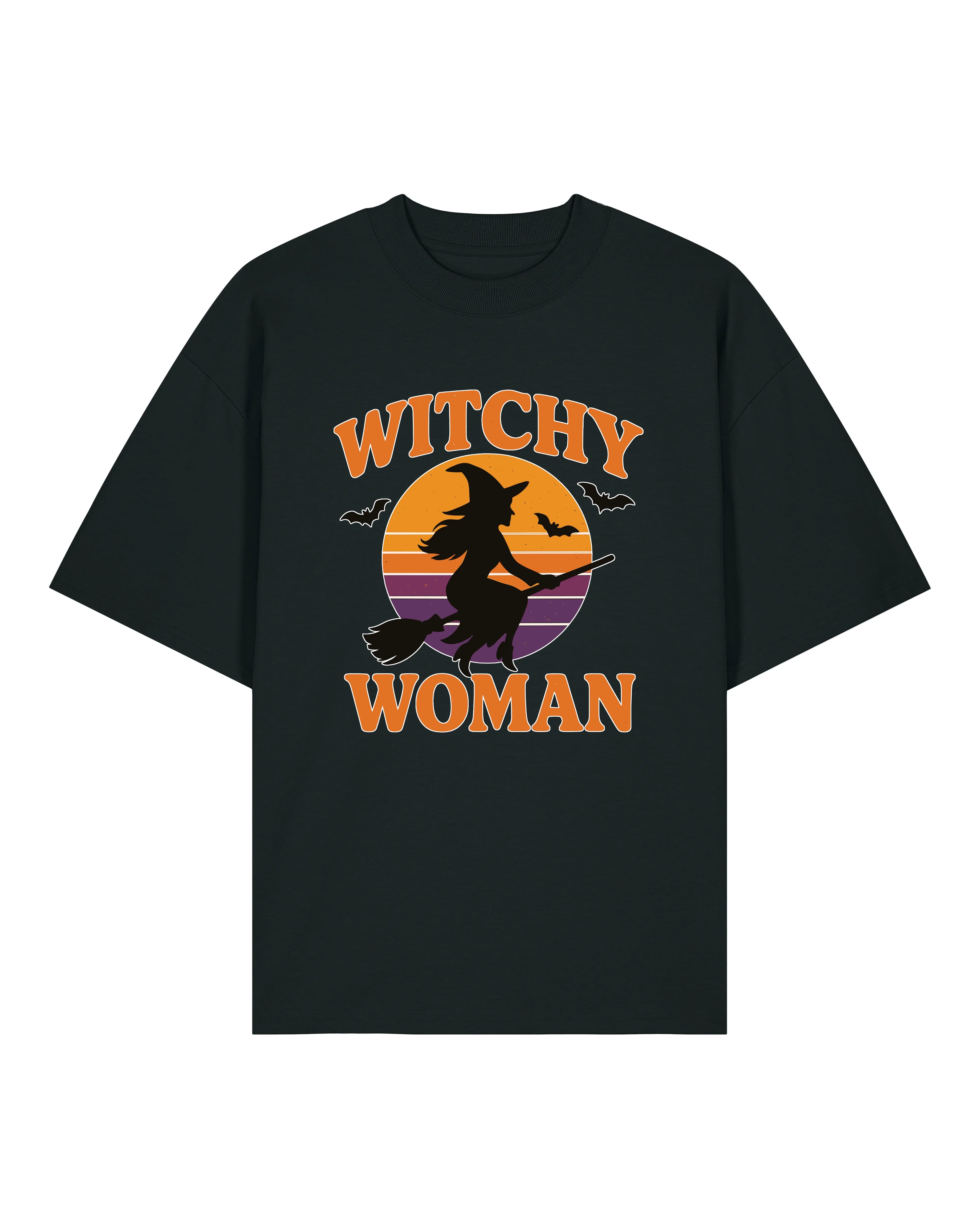 Witchy Woman – Halloween T-Shirt mit Hexe im Retro Design | teelavo