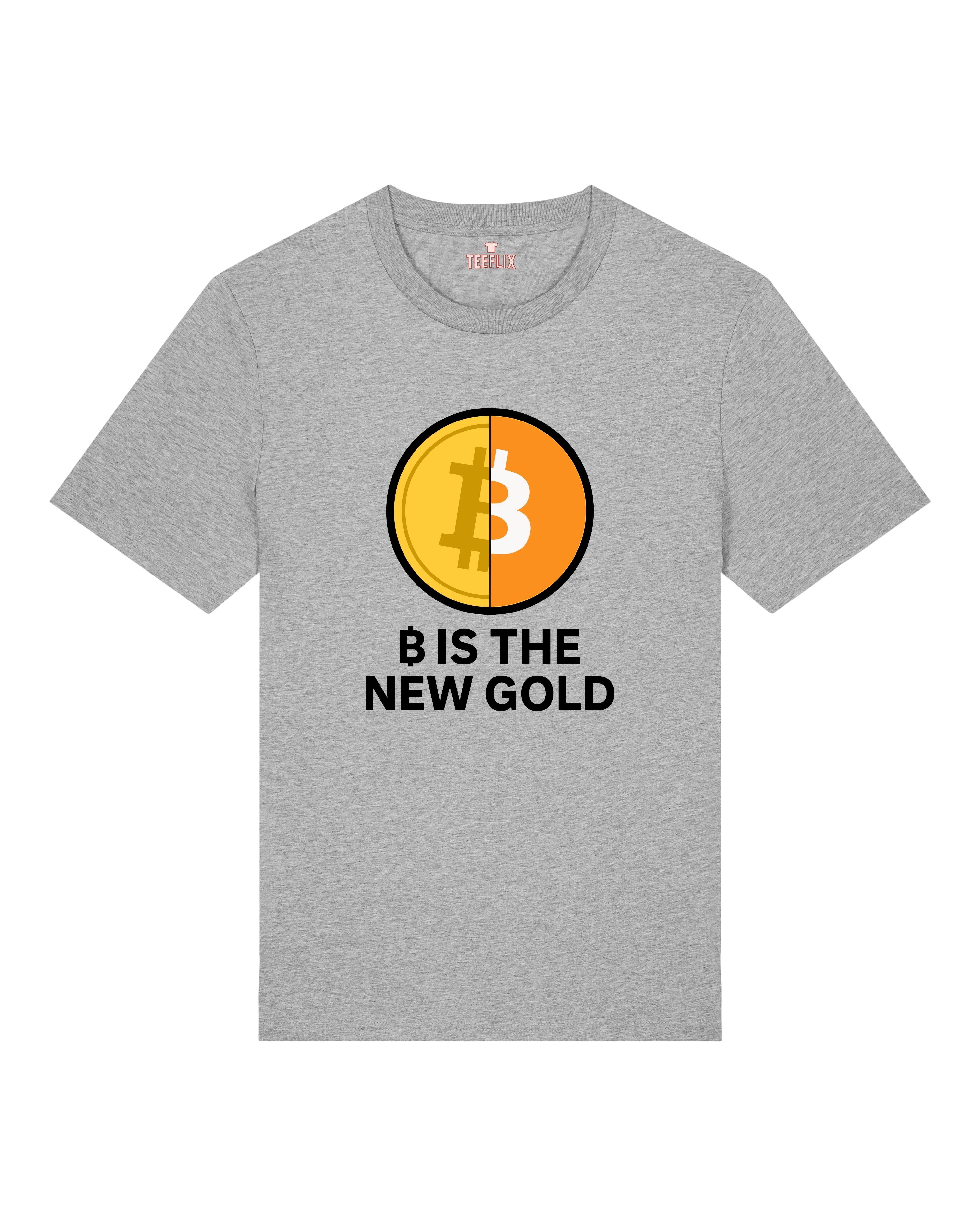 ₿ IS THE NEW GOLD – Lustiges Bitcoin Premium Unisex T-Shirt | teelavo