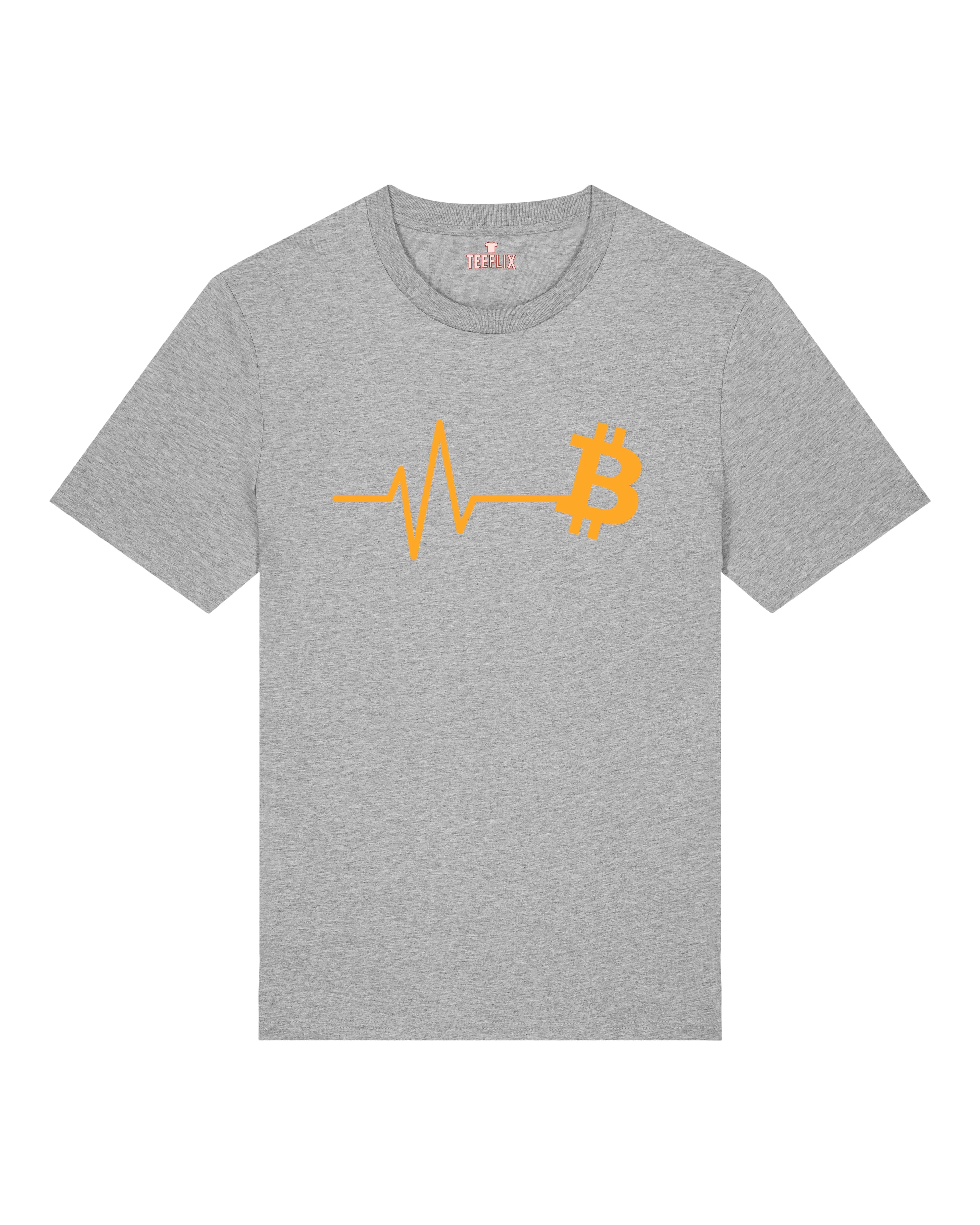 Bitcoin Pulse – Krypto Herzschlag T-Shirt | teelavo Premium Unisex Shirt