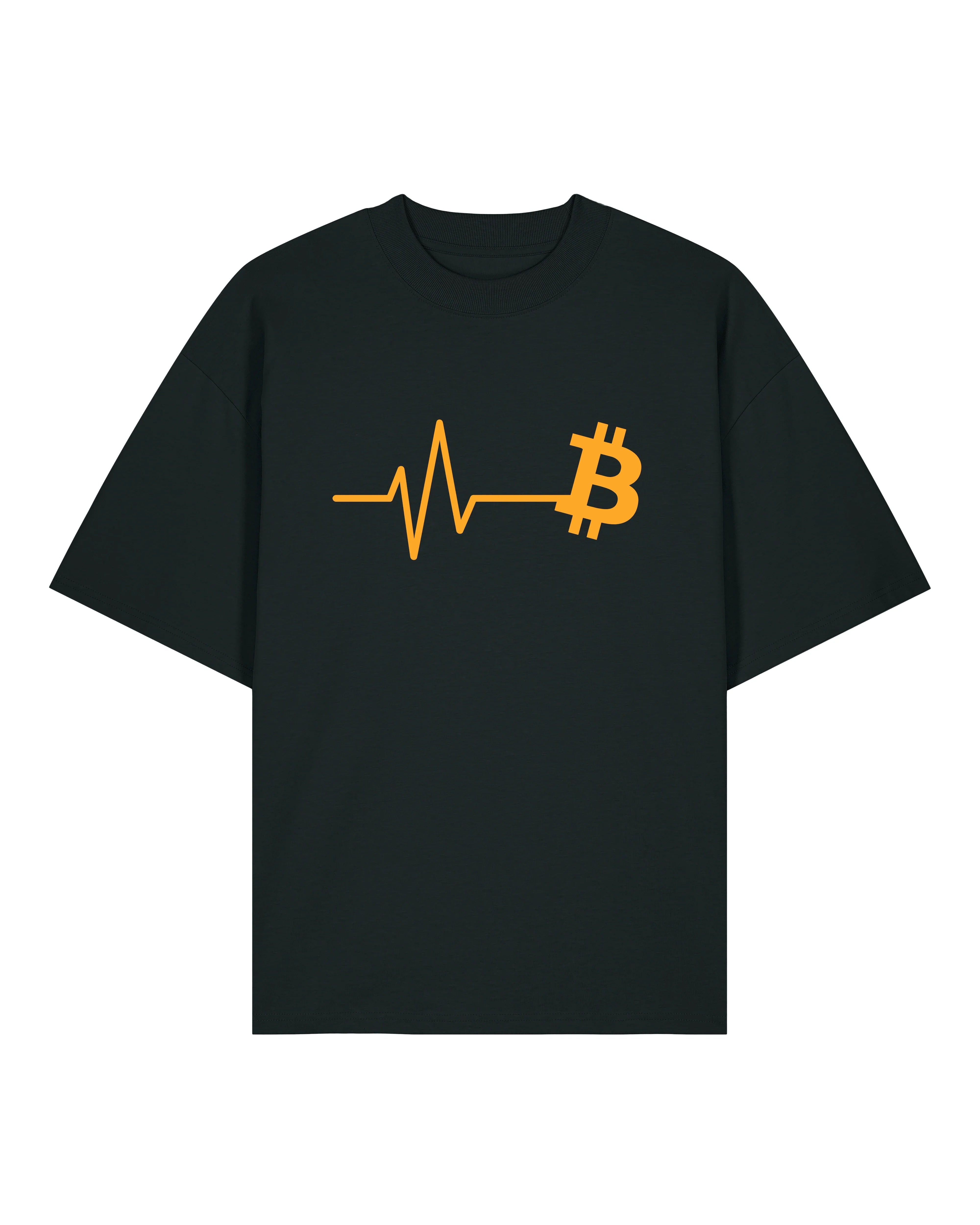 Bitcoin Pulse – Krypto Herzschlag T-Shirt | teelavo Premium Unisex Shirt