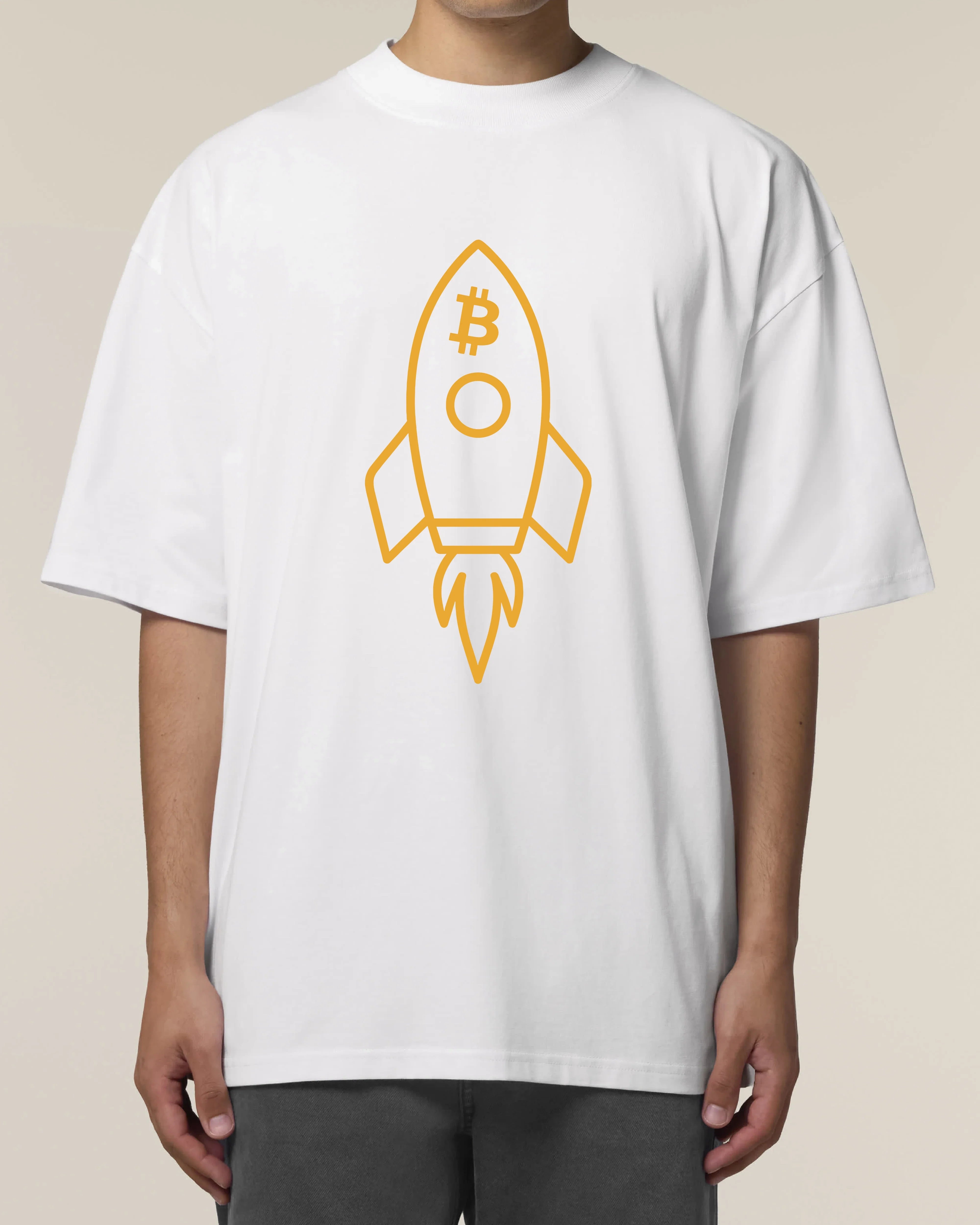 Bitcoin Rocket – Krypto Rakete Premium Unisex T-Shirt | teelavo