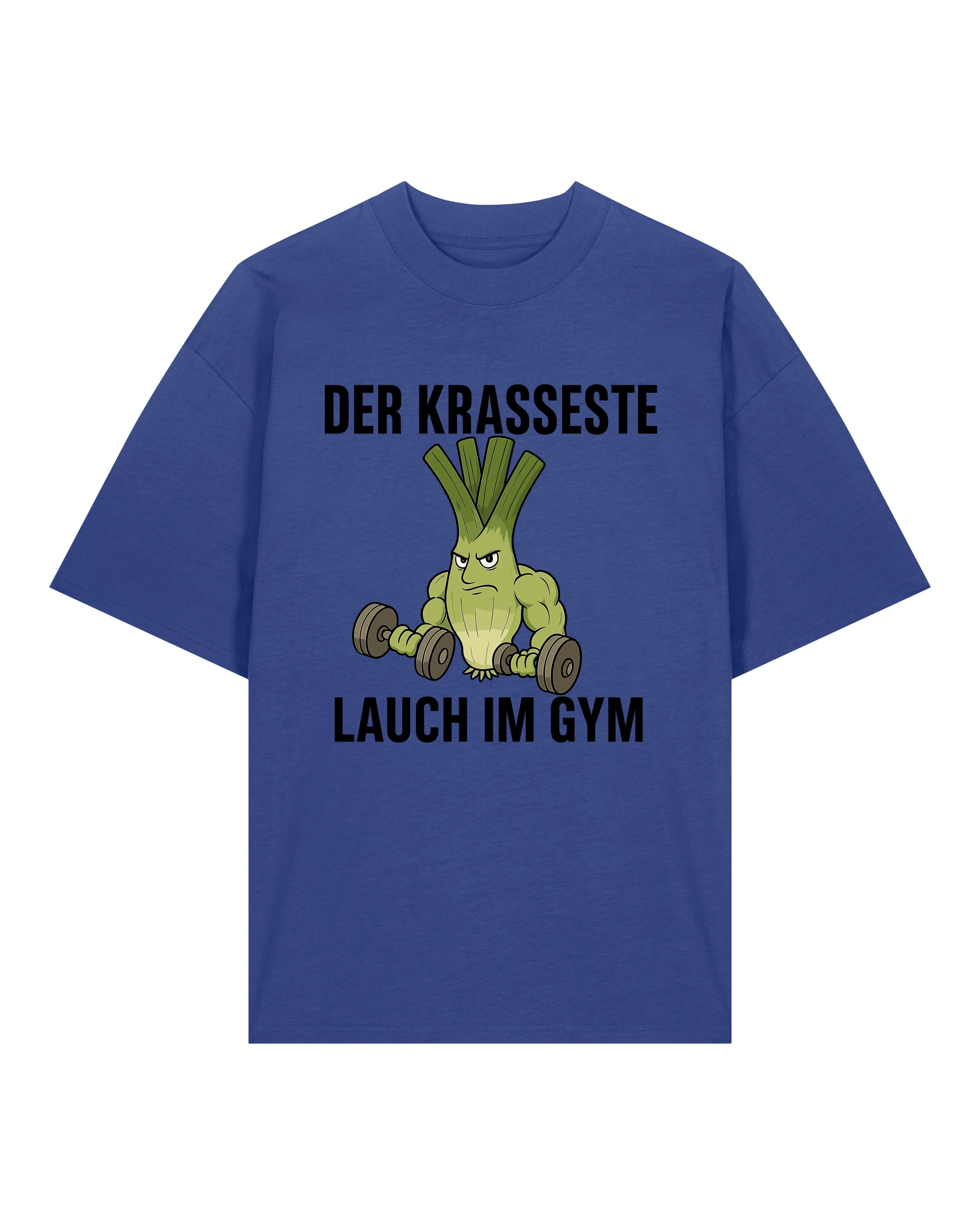 Der krasseste Lauch im Gym – Lustiges Fitness Pump Cover T-Shirt | teelavo