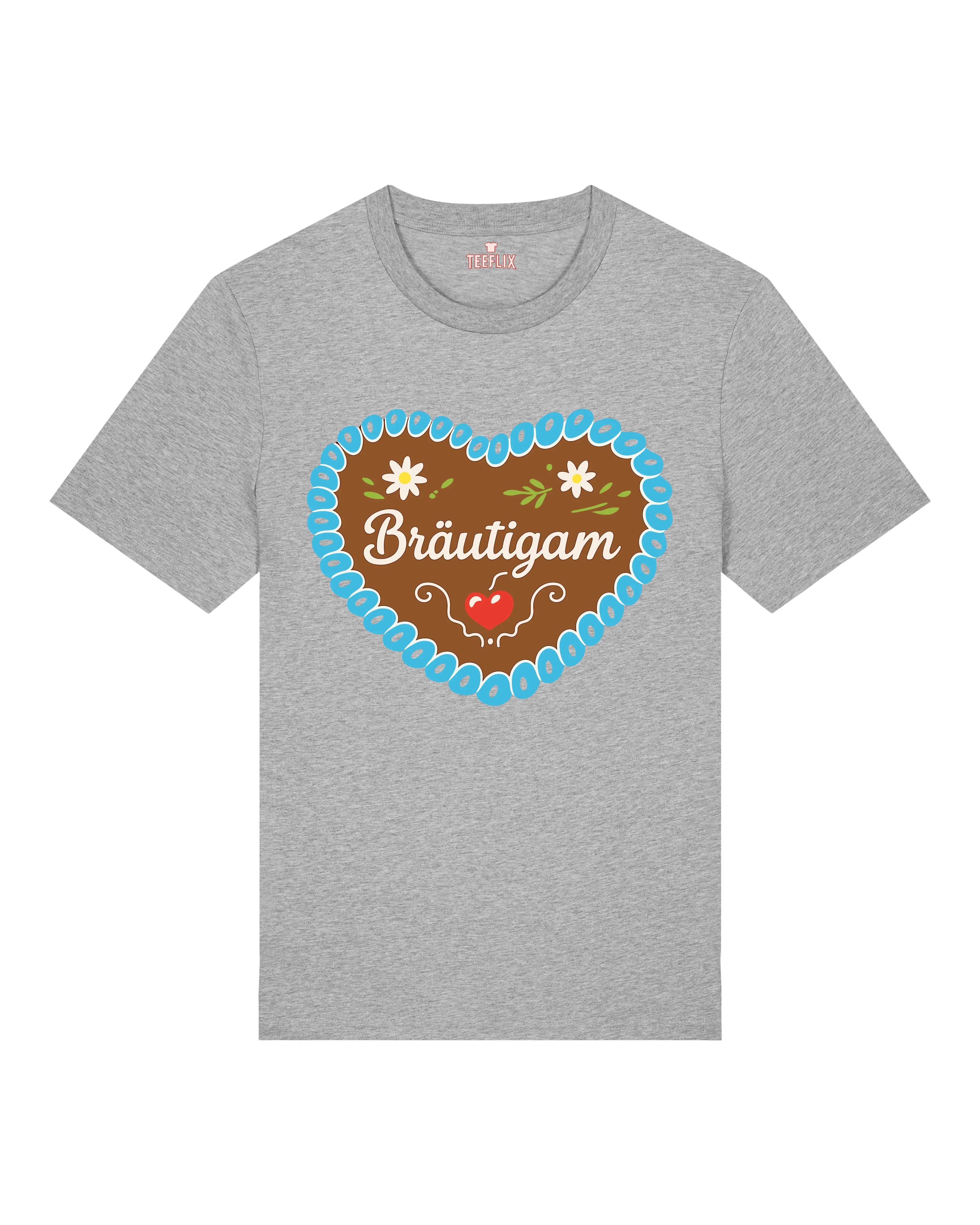 Bräutigam JGA T-Shirt Lebkuchenherz Motiv | teelavo