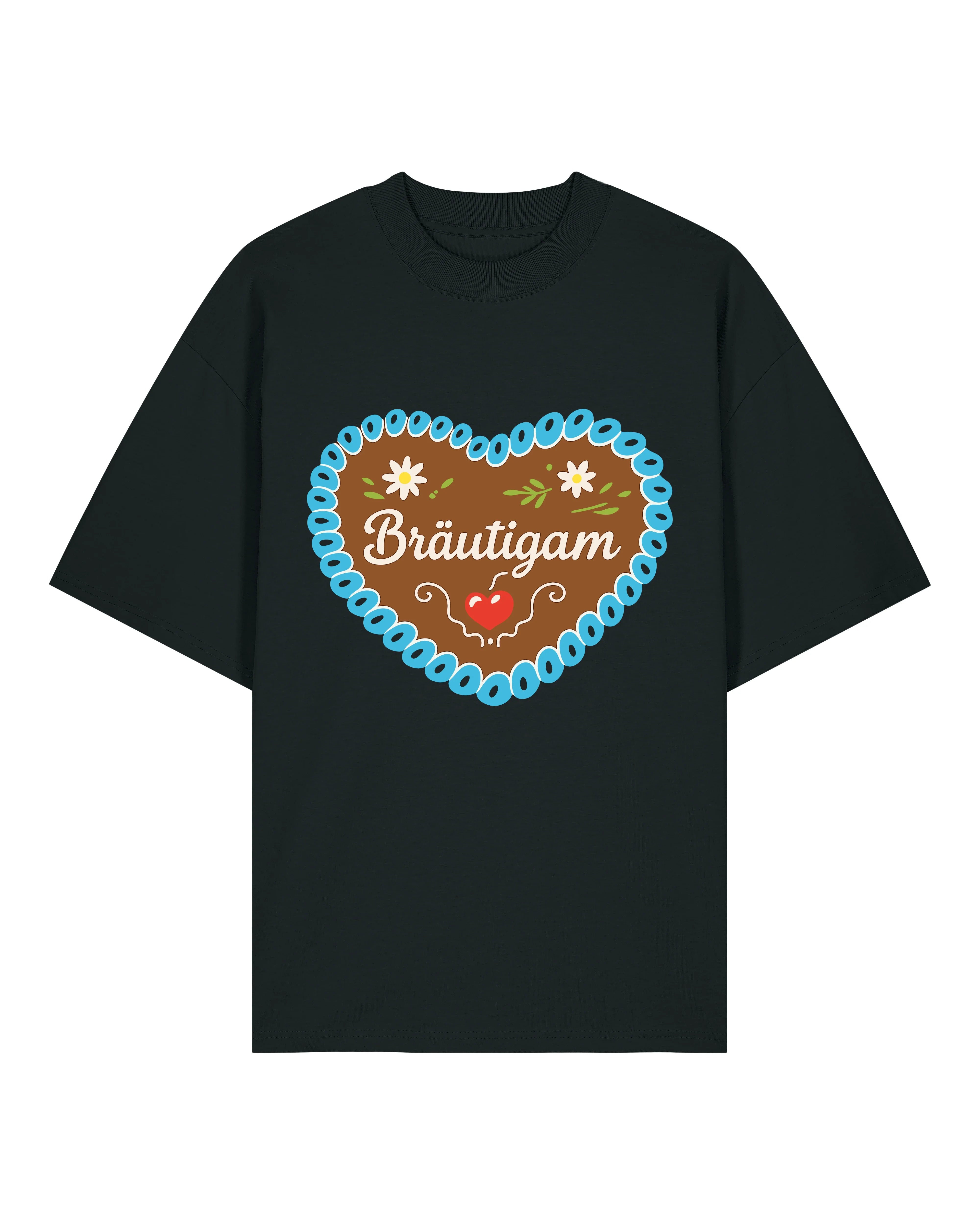 Bräutigam JGA T-Shirt Lebkuchenherz Motiv | teelavo