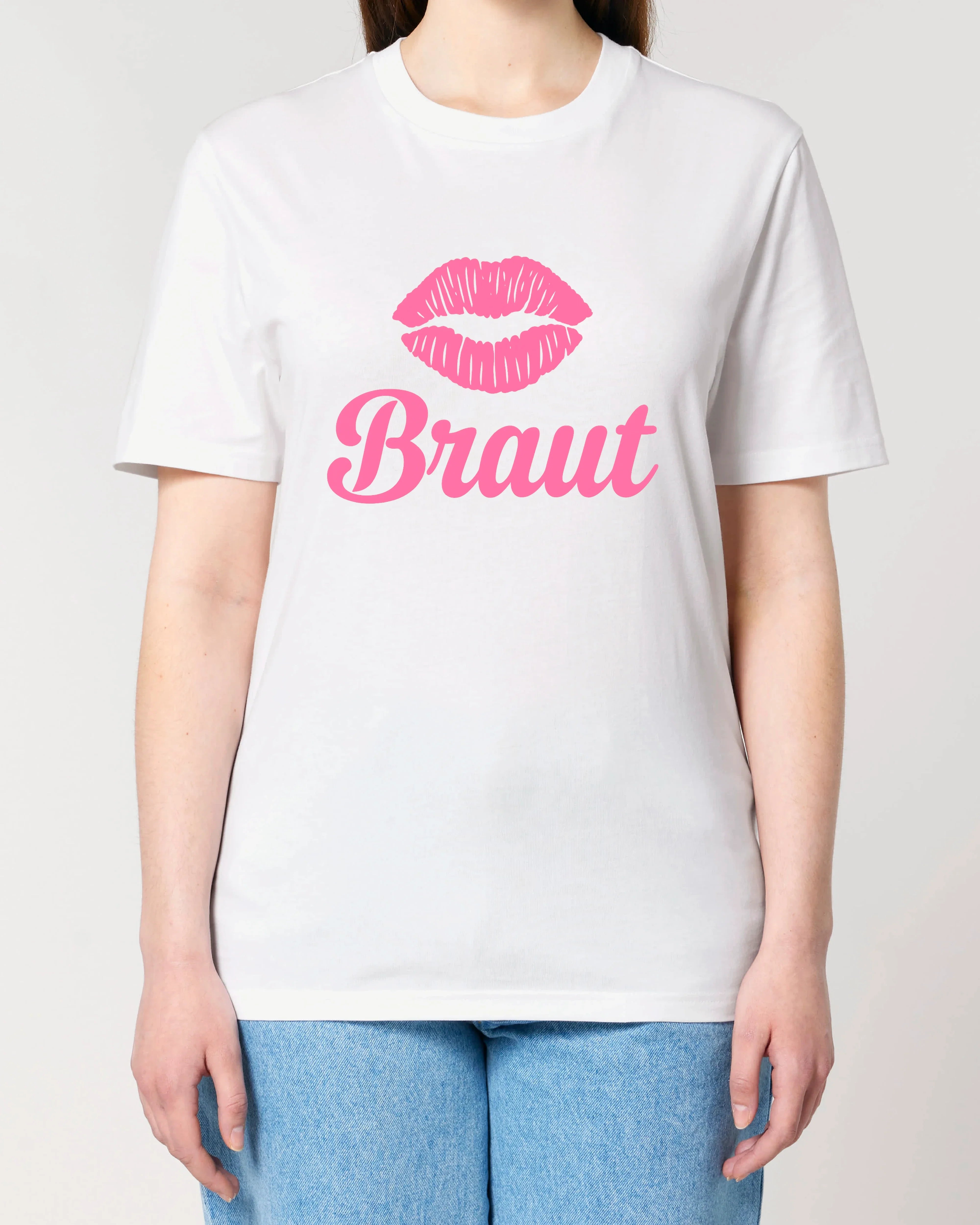 Braut JGA T-Shirt – Kussmund Junggesellinnenabschied | teelavo