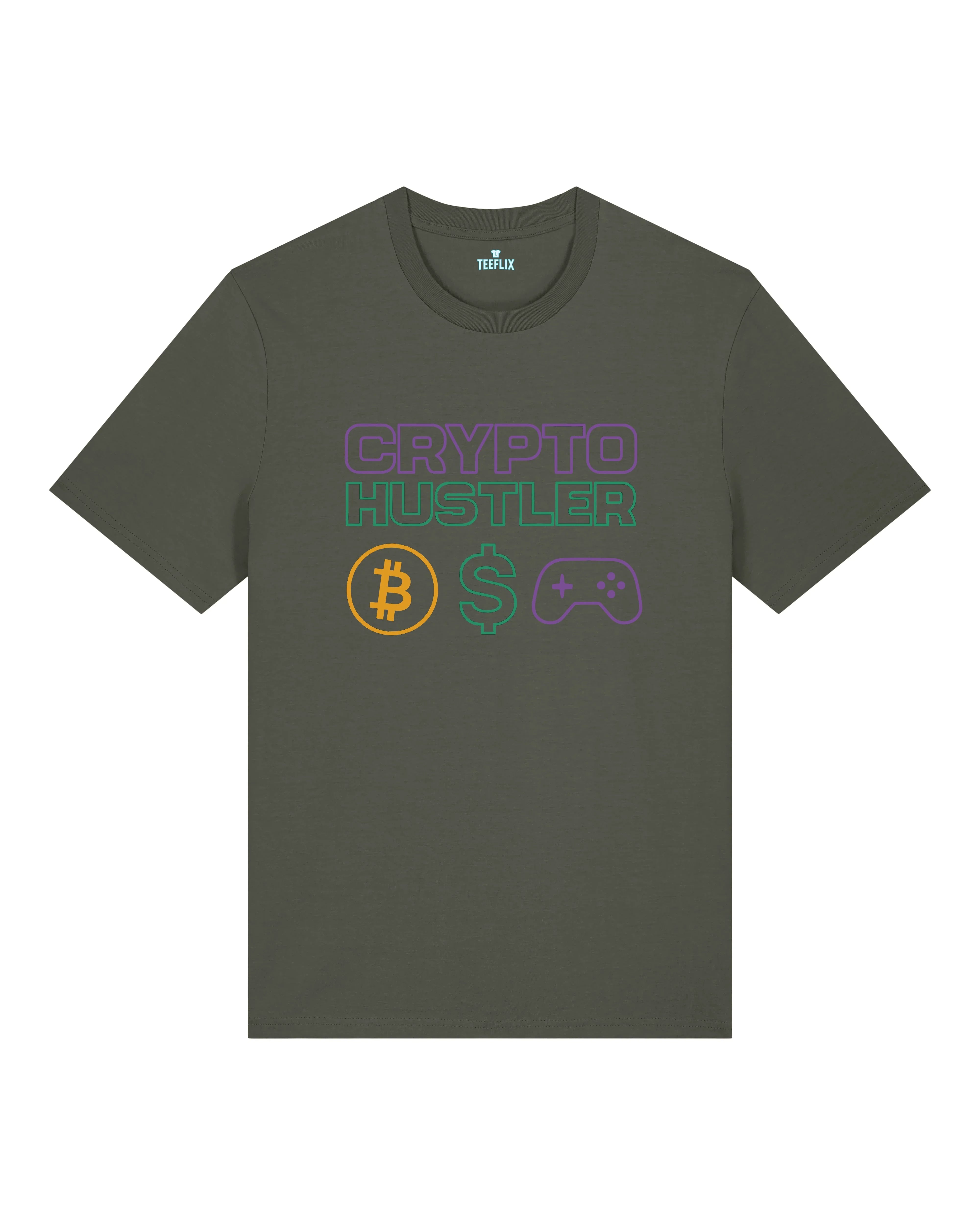 Crypto Hustler Bitcoin Dollar Gaming Crypto Shirt | teelavo