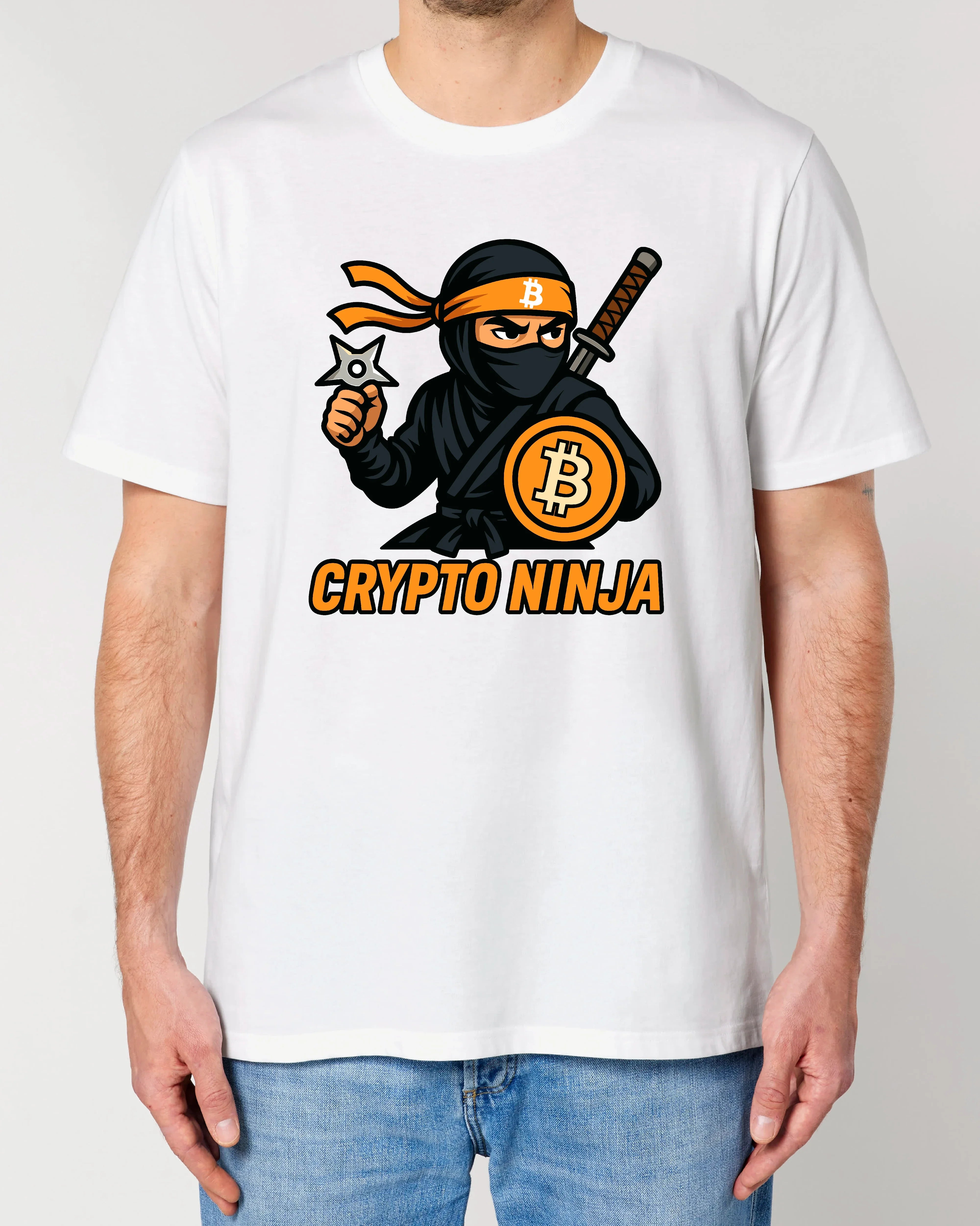 Crypto Ninja Bitcoin T-Shirt – Lustiges Krypto Shirt für BTC Fans | teelavo
