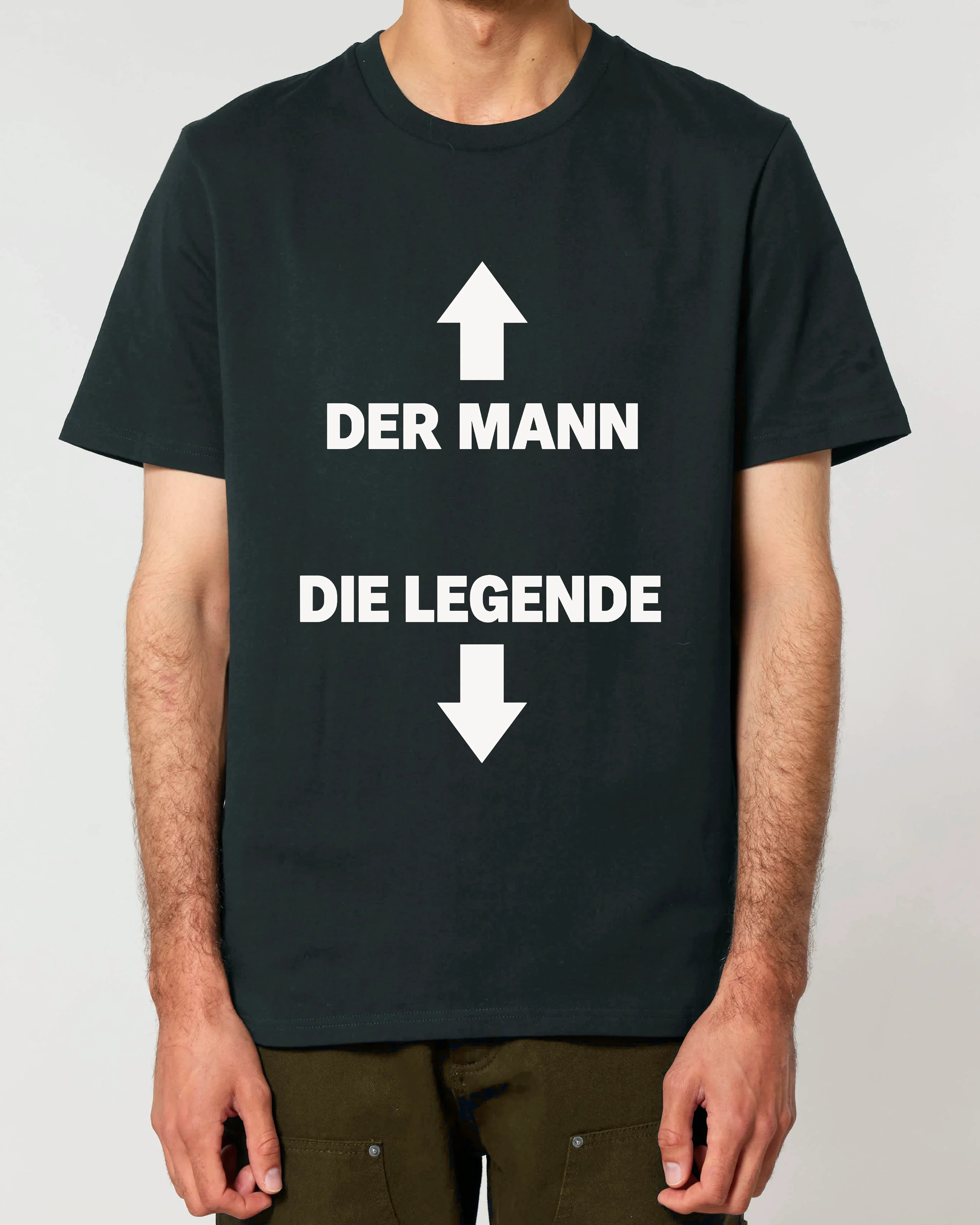 Der Mann <- -> Die Legende - Premium Shirt Unisex