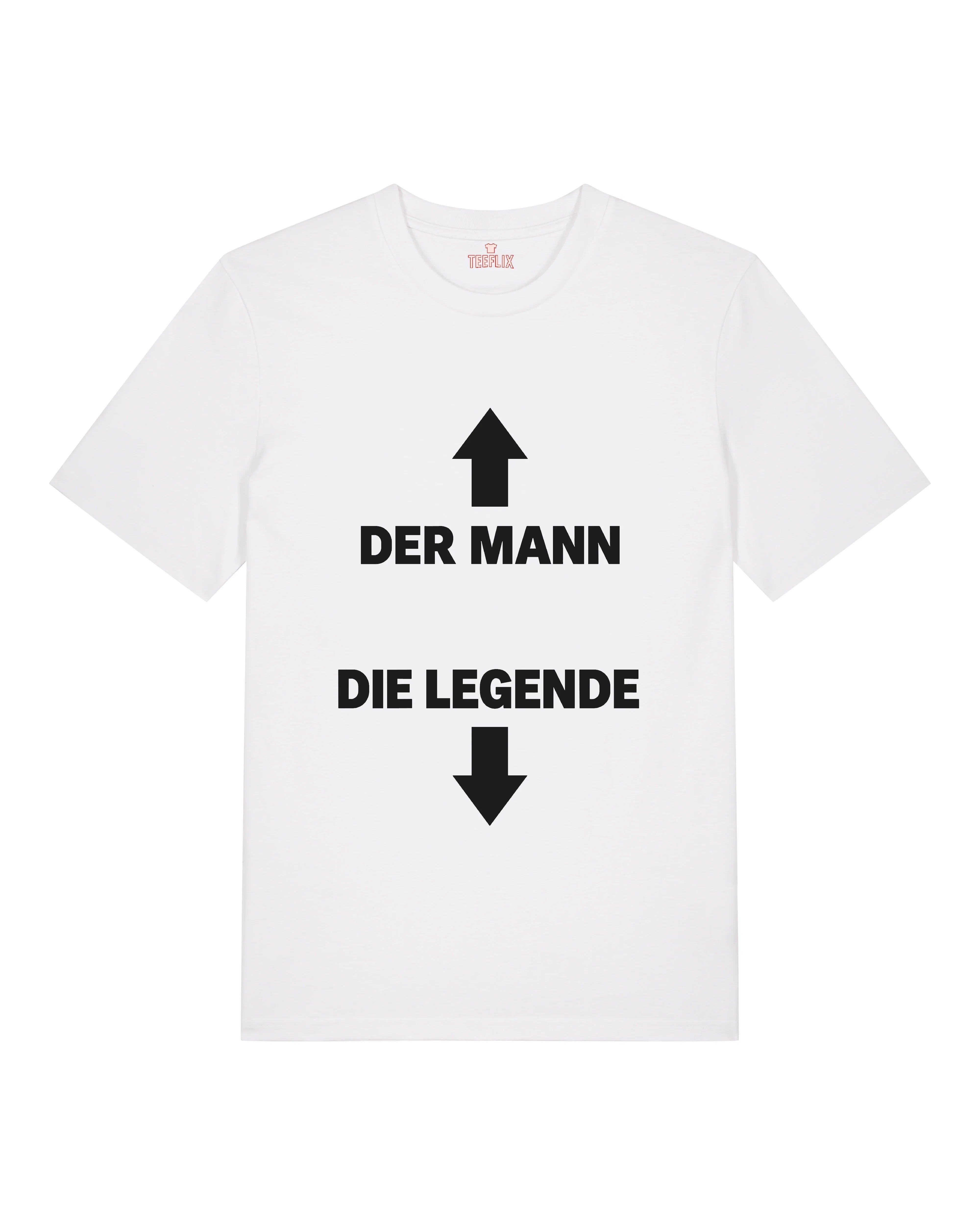 Der Mann <- -> Die Legende - Premium Shirt Unisex