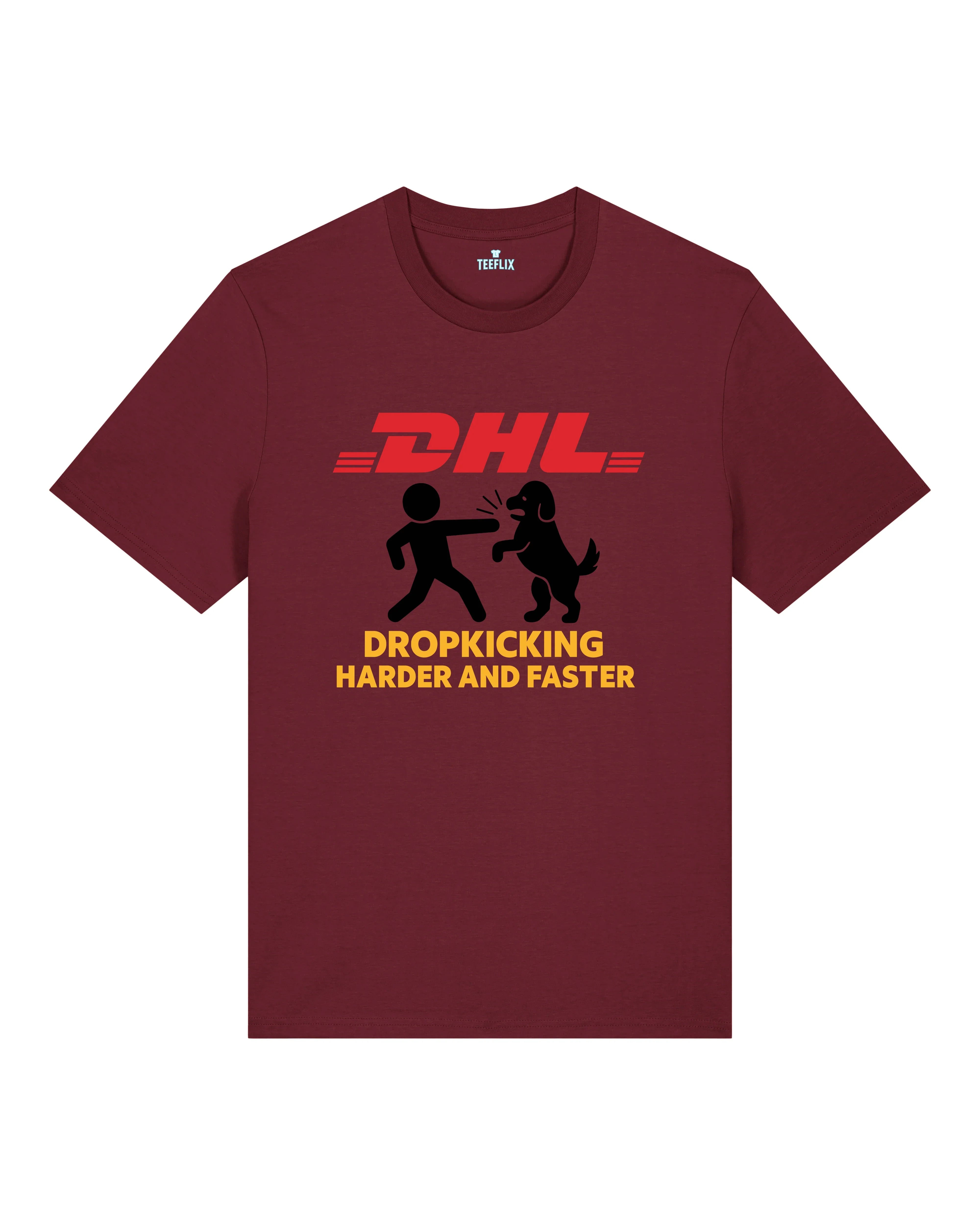 DHL Parodie Dropkicking Harder And Faster Lustiges Shirt| teelavo