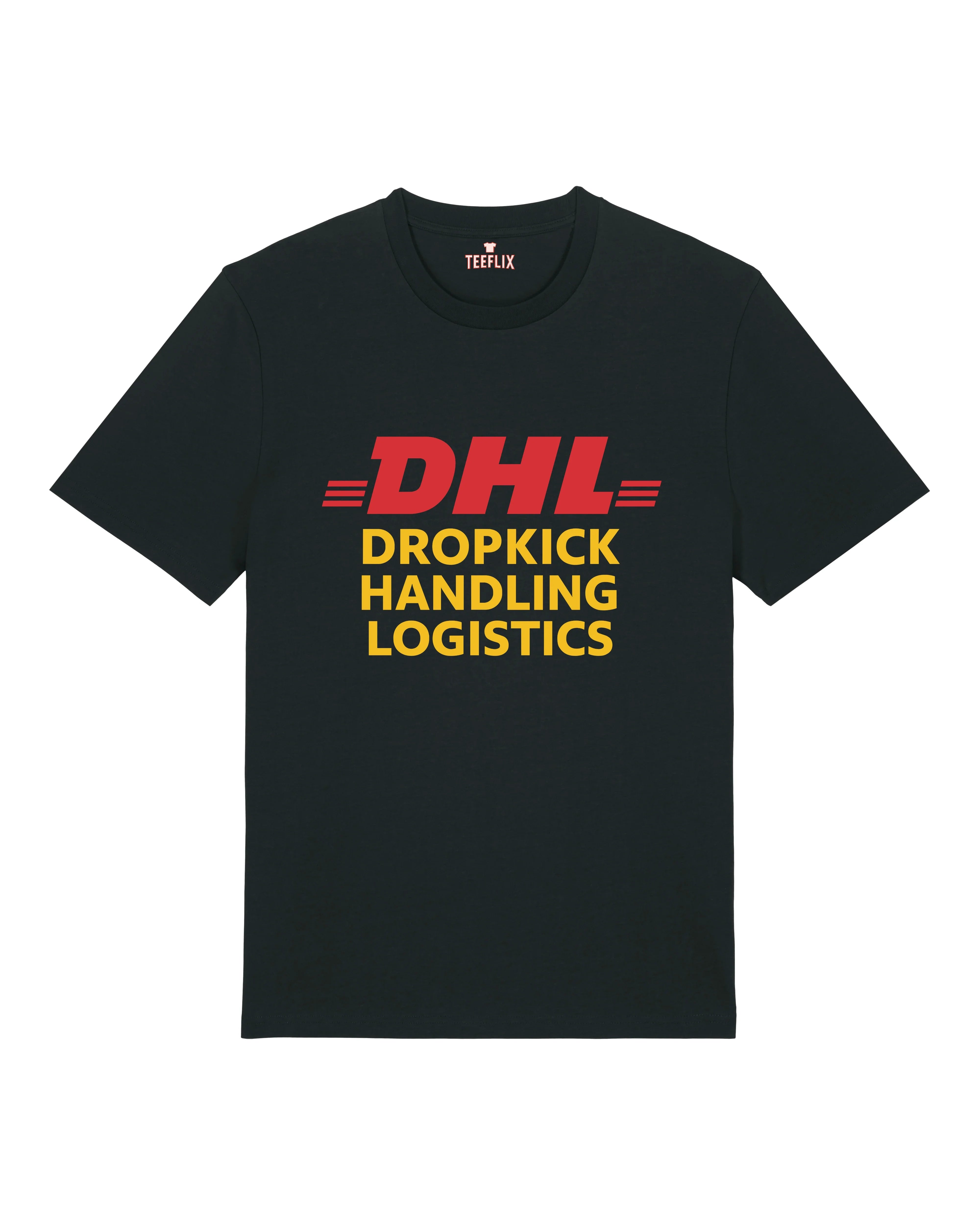 DHL Parodie Dropkick Handling Logistics Lustiges Shirt | teelavo