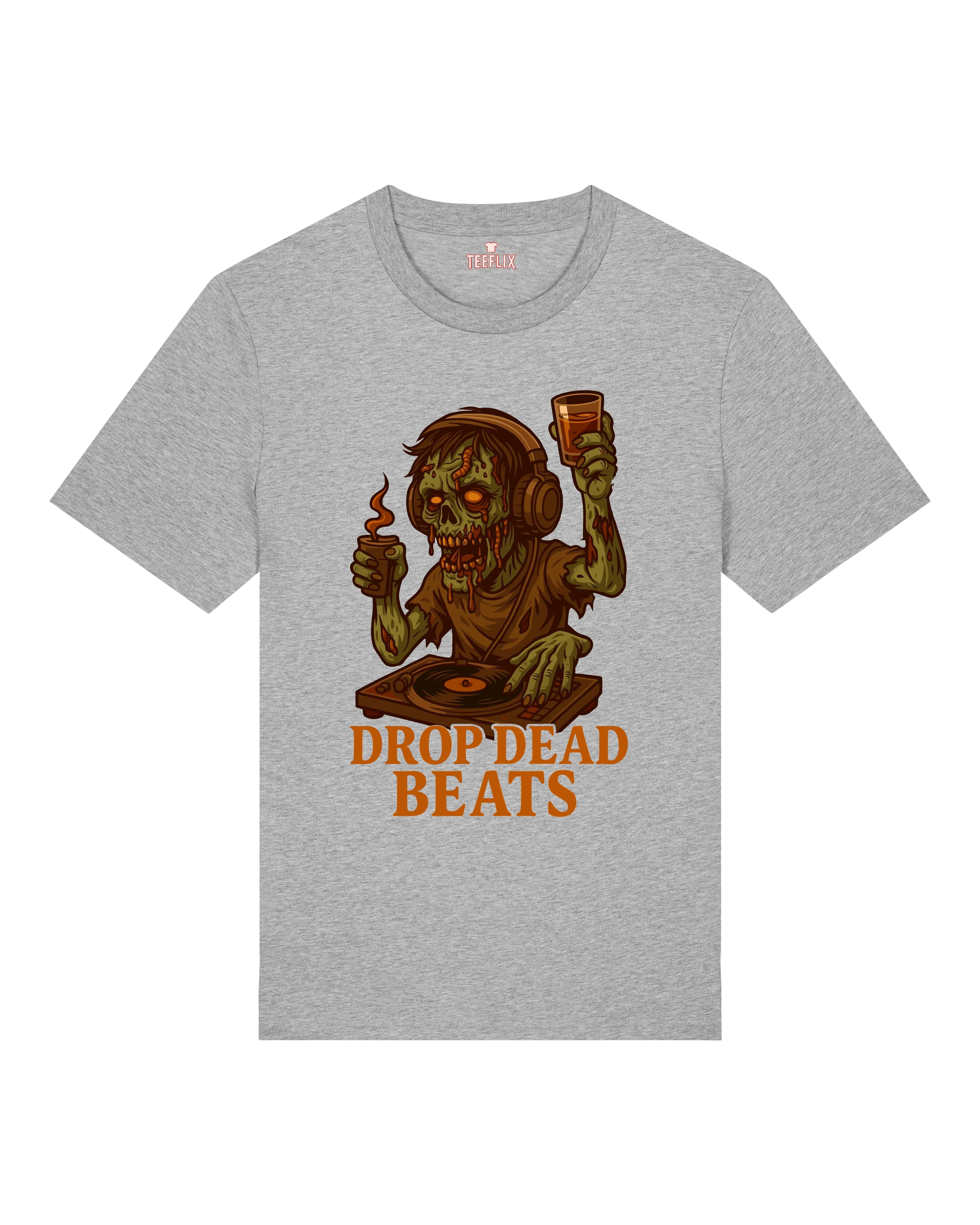 Drop Dead Beats Zombie Halloween Shirt – Lustiges Horror Spruchshirt | teelavo