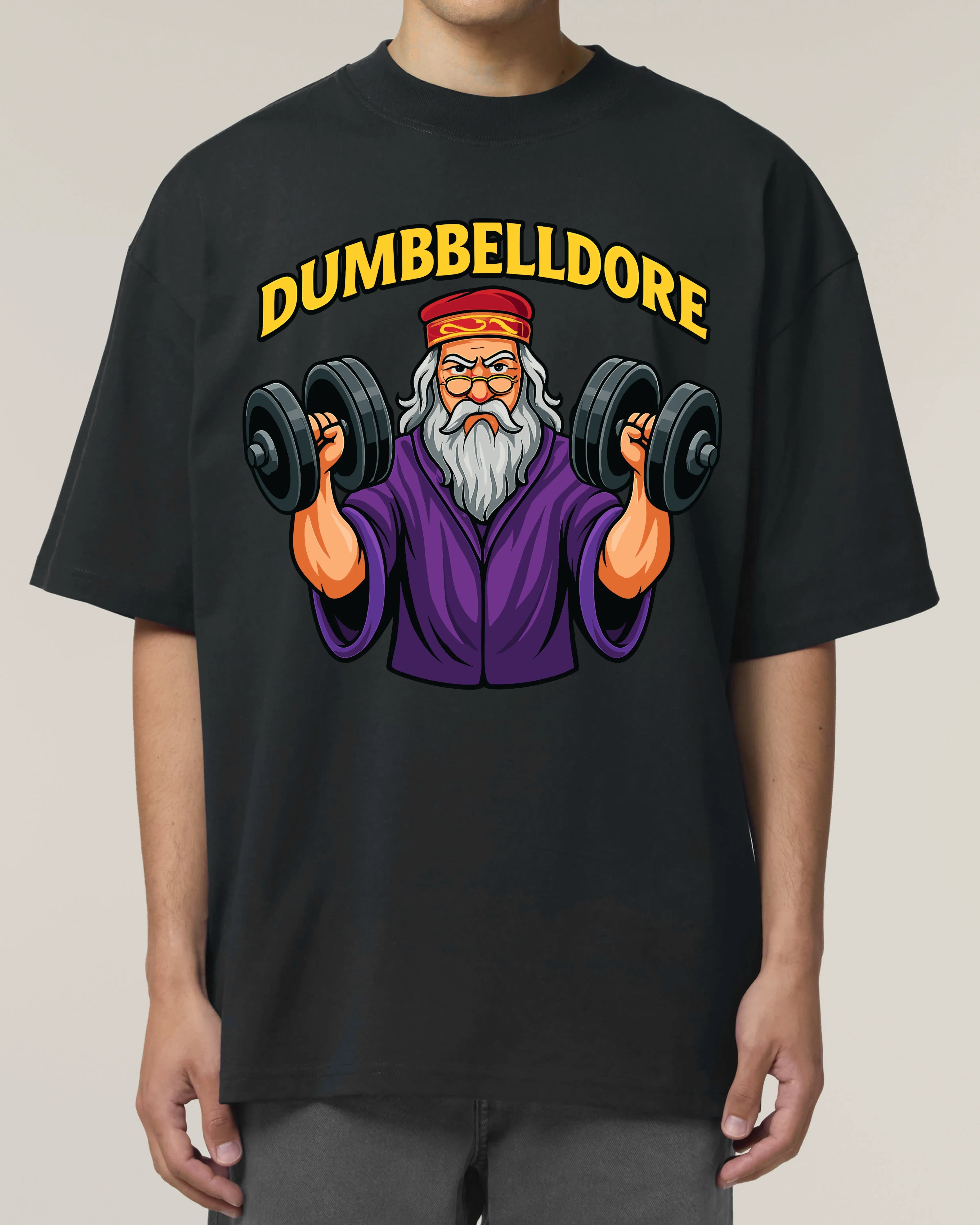 Dumbbelldore Shirt – Lustiges Gym Pump Cover mit Zauber-Style | teelavo