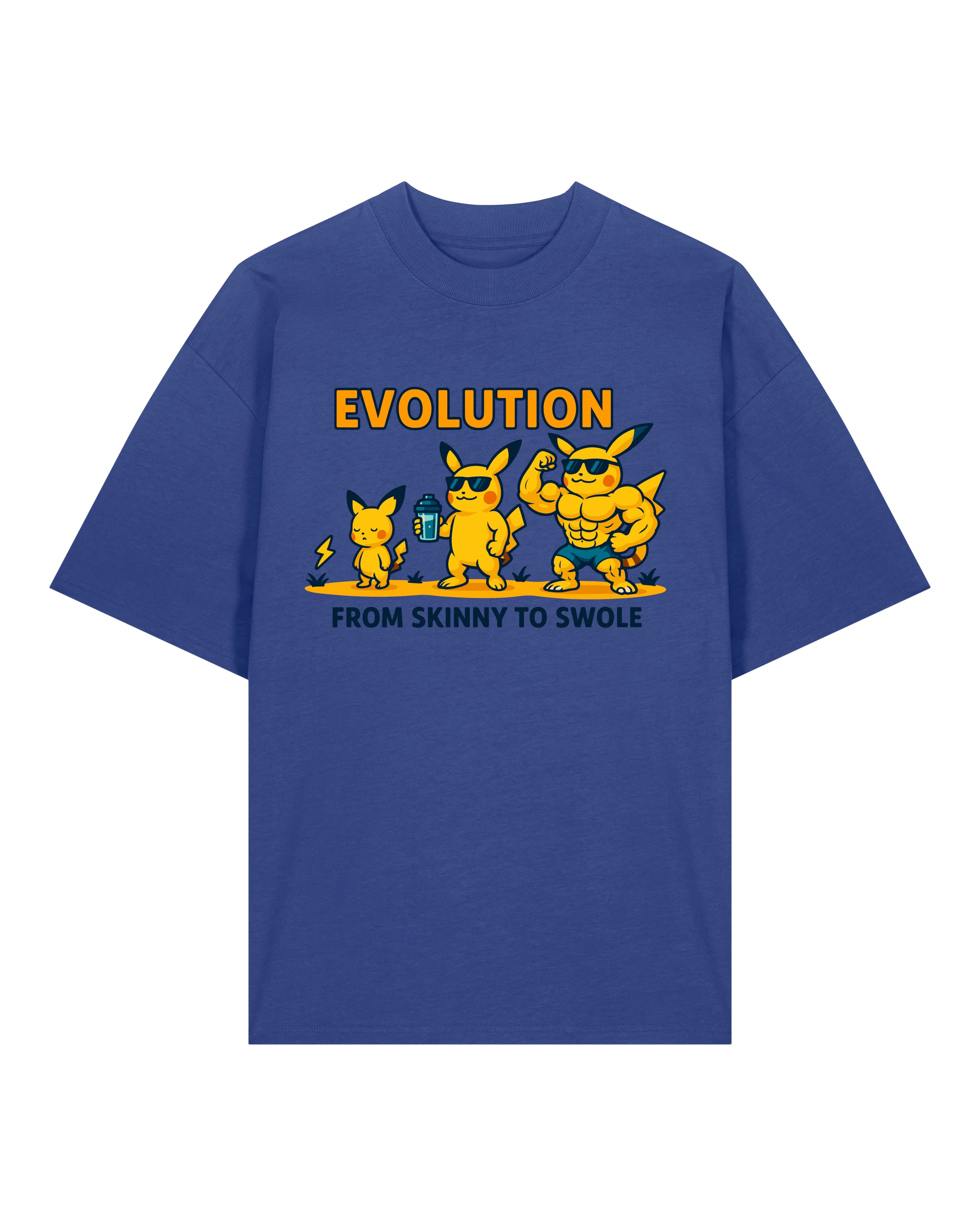 EVOLUTION Skinny to Swole Oversized Gym Shirt Unisex | teelavo