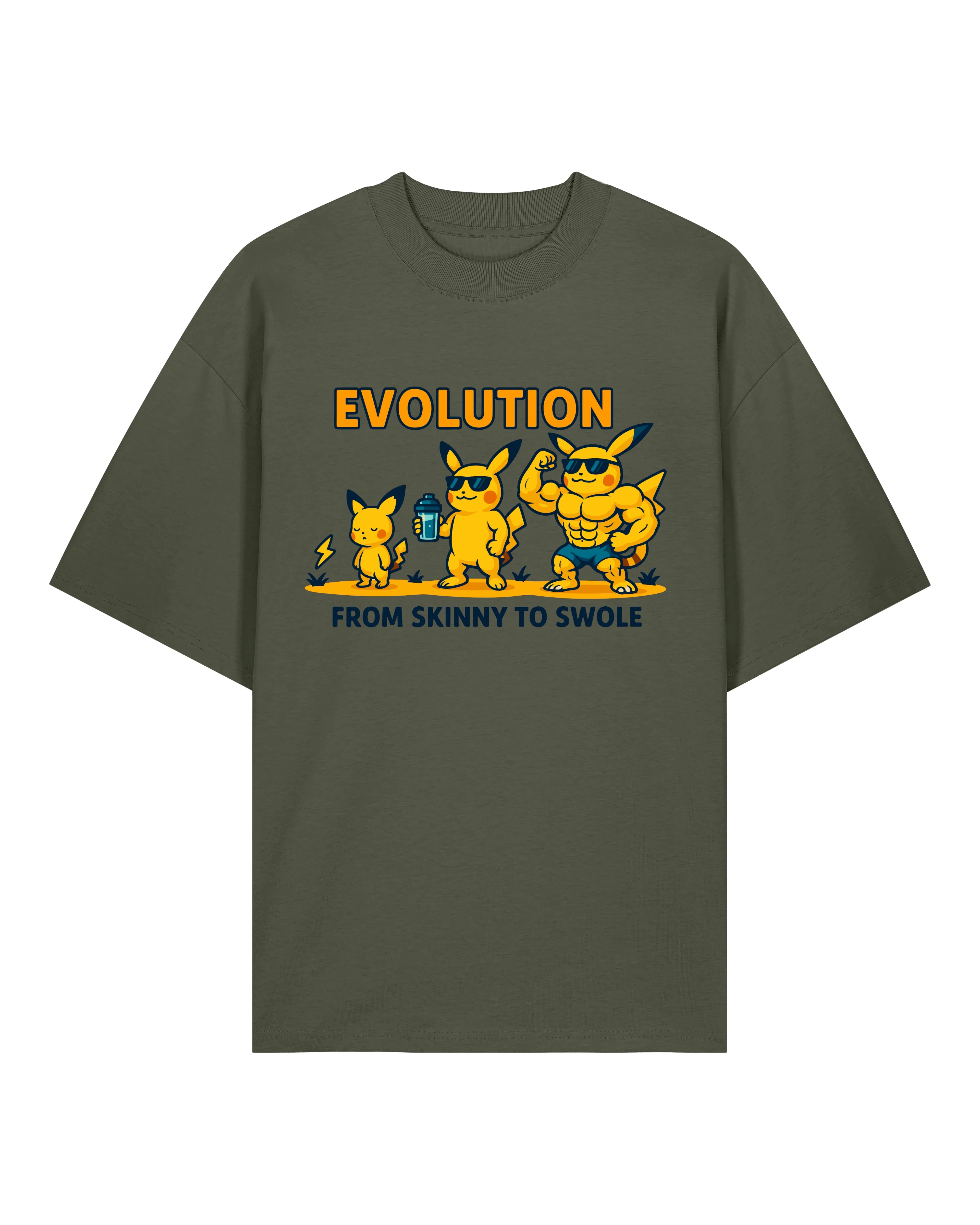 EVOLUTION Skinny to Swole Oversized Gym Shirt Unisex | teelavo