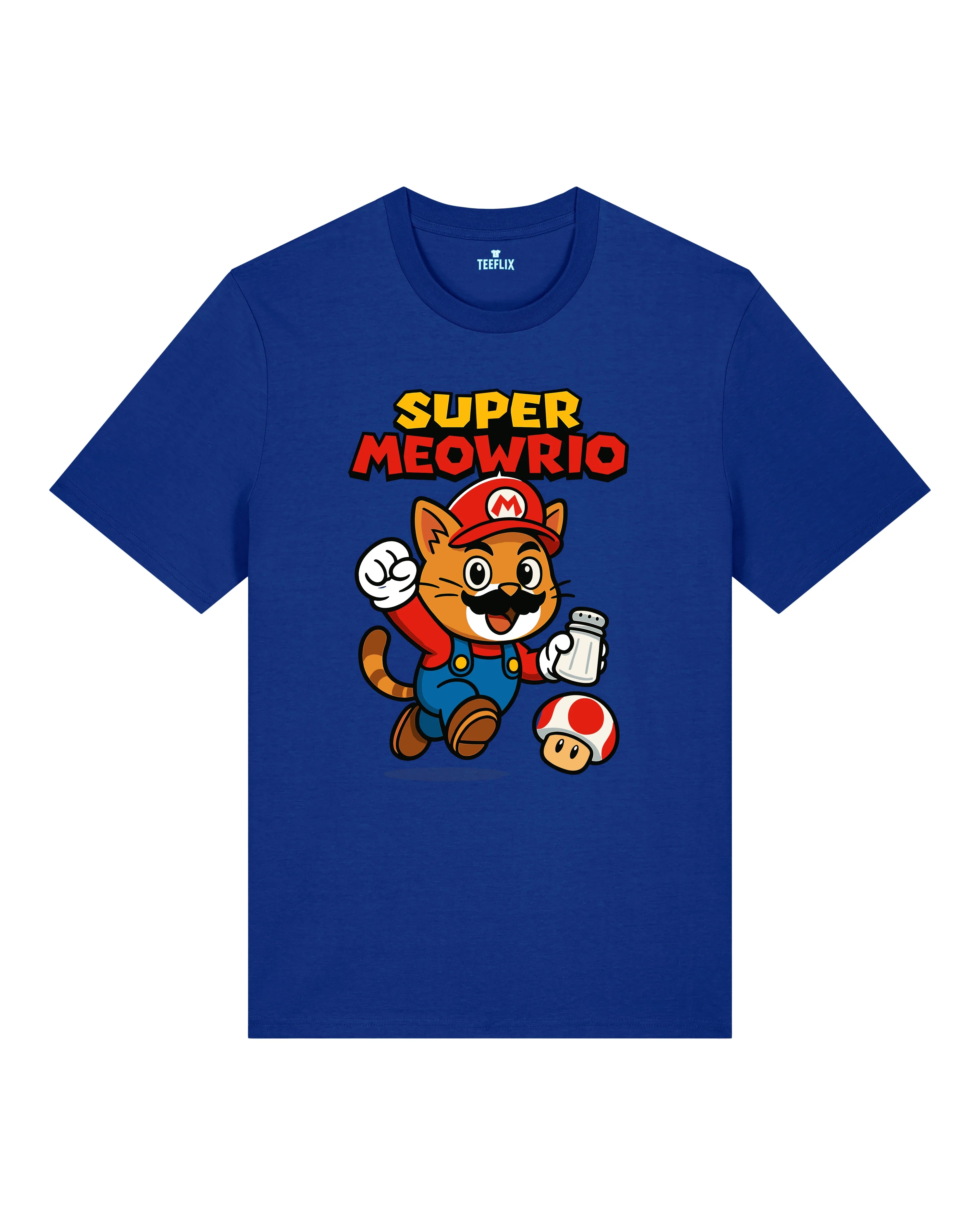 Super Meowrio Katze Lustiges T-Shirt Spruchshirt | teelavo
