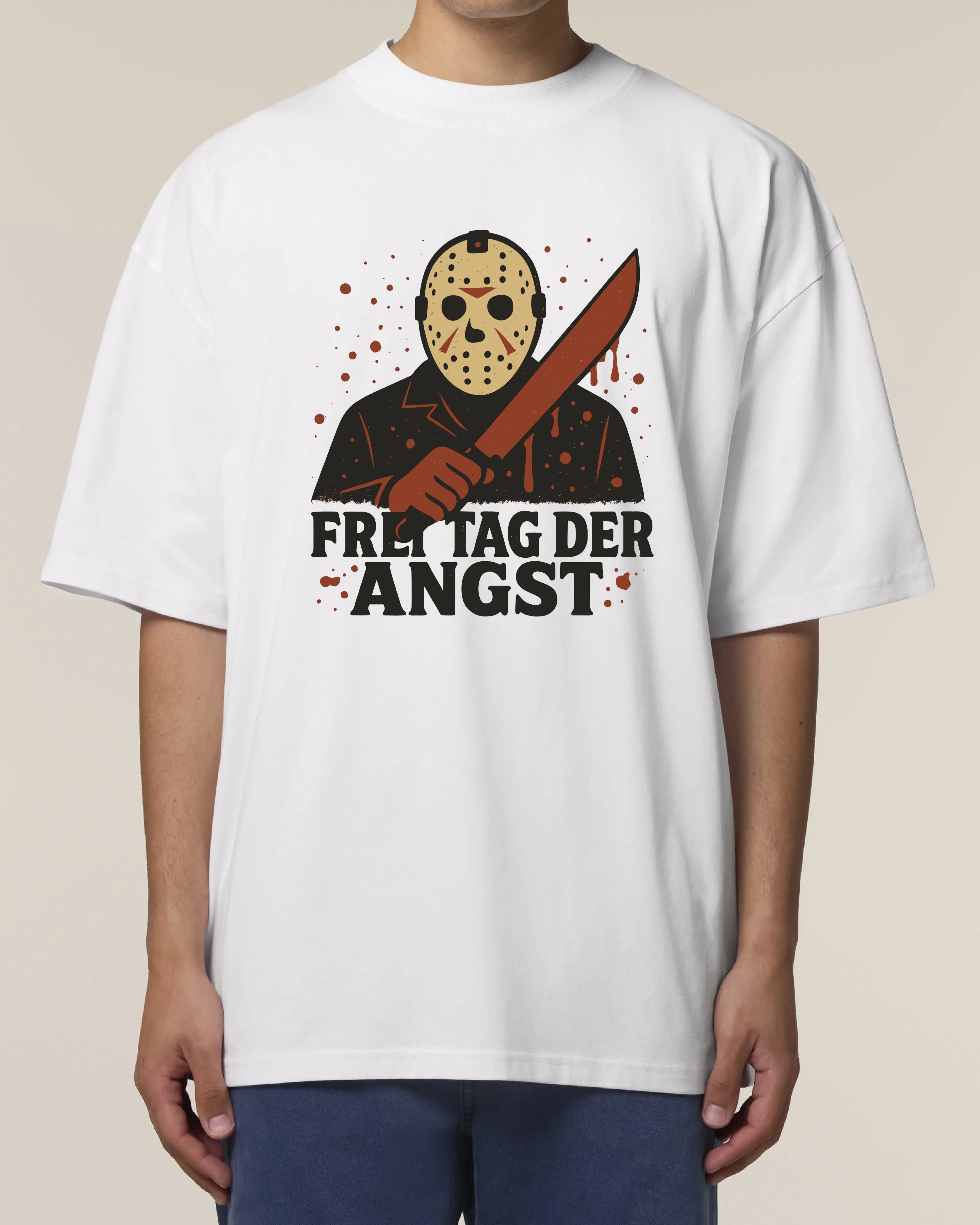 Freitag der Angst | Lustiges Halloween T-Shirt im Slasher-Stil | teelavo