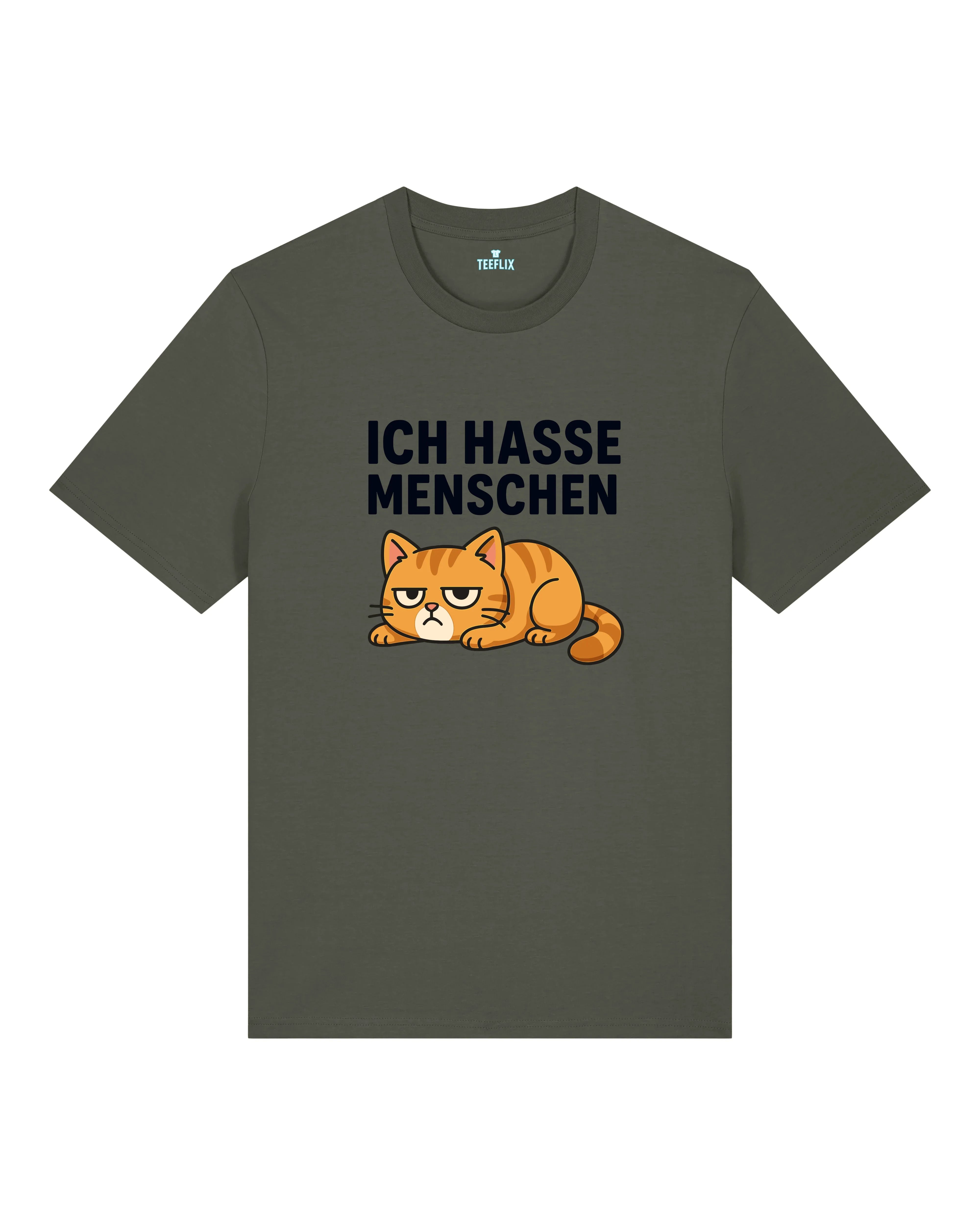Ich hasse Menschen Lustiges Katzen T-Shirt Spruch | teelavo