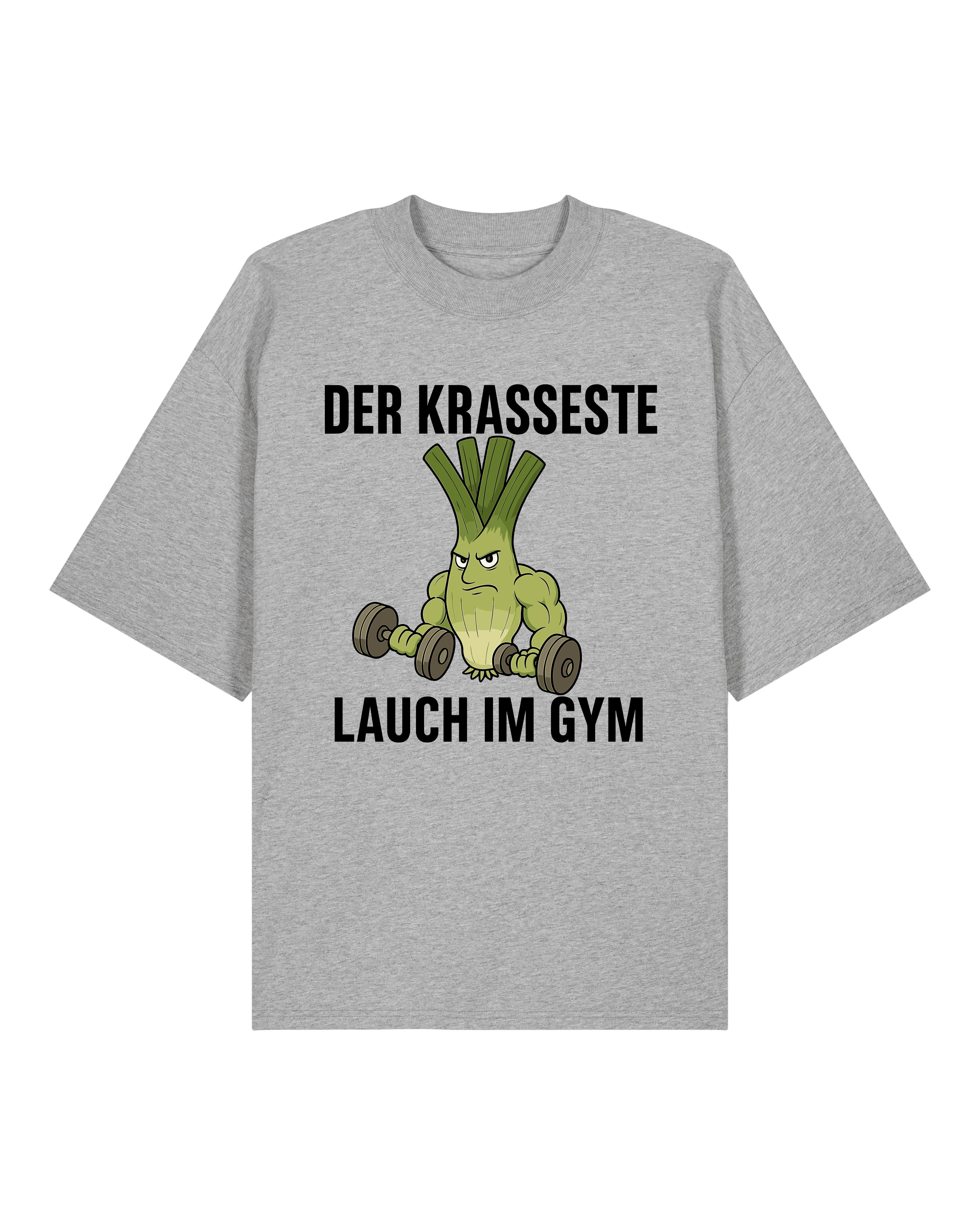 Der krasseste Lauch im Gym – Lustiges Fitness Pump Cover T-Shirt | teelavo