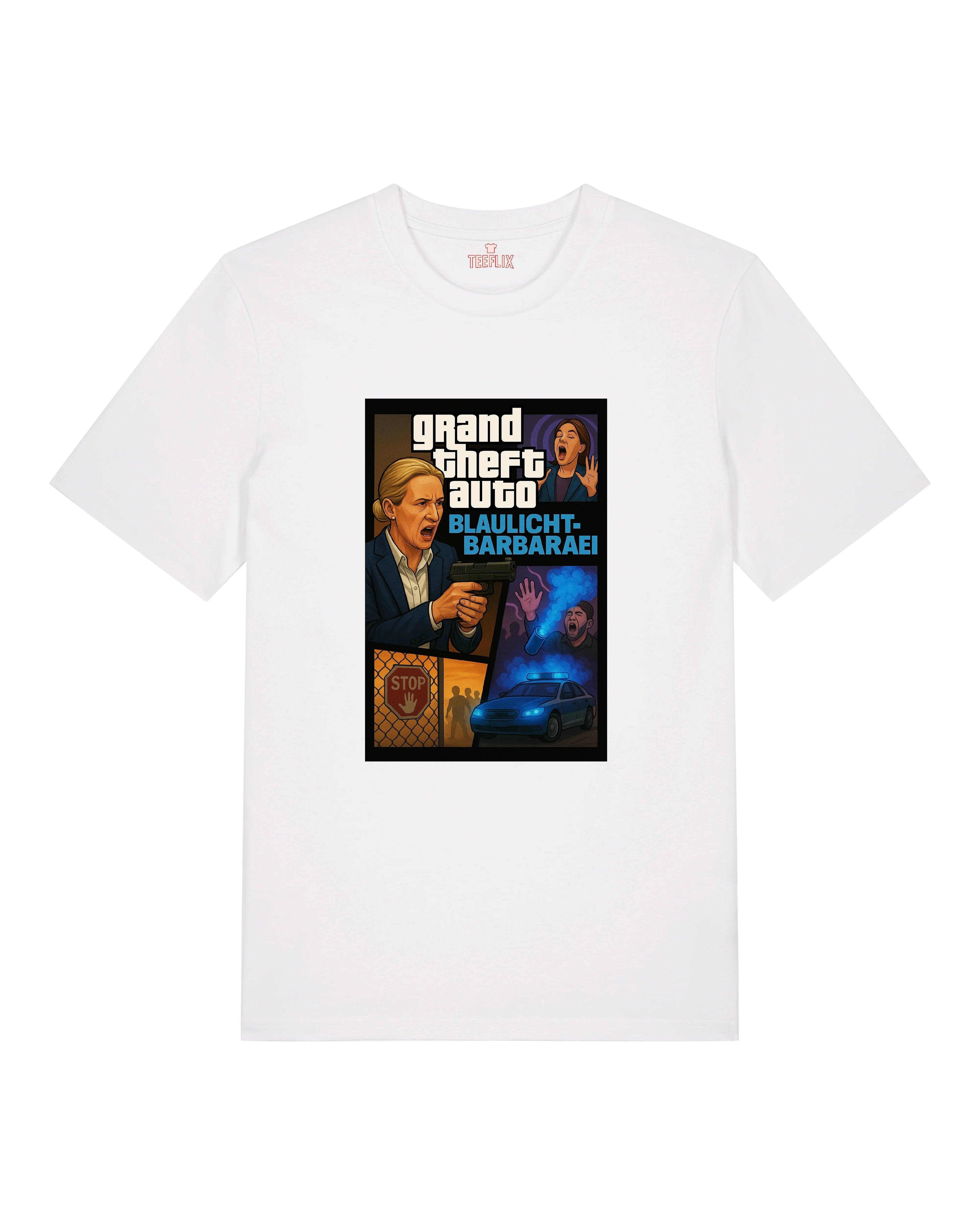 gta Blaulicht Barberaei Oversized Shirt