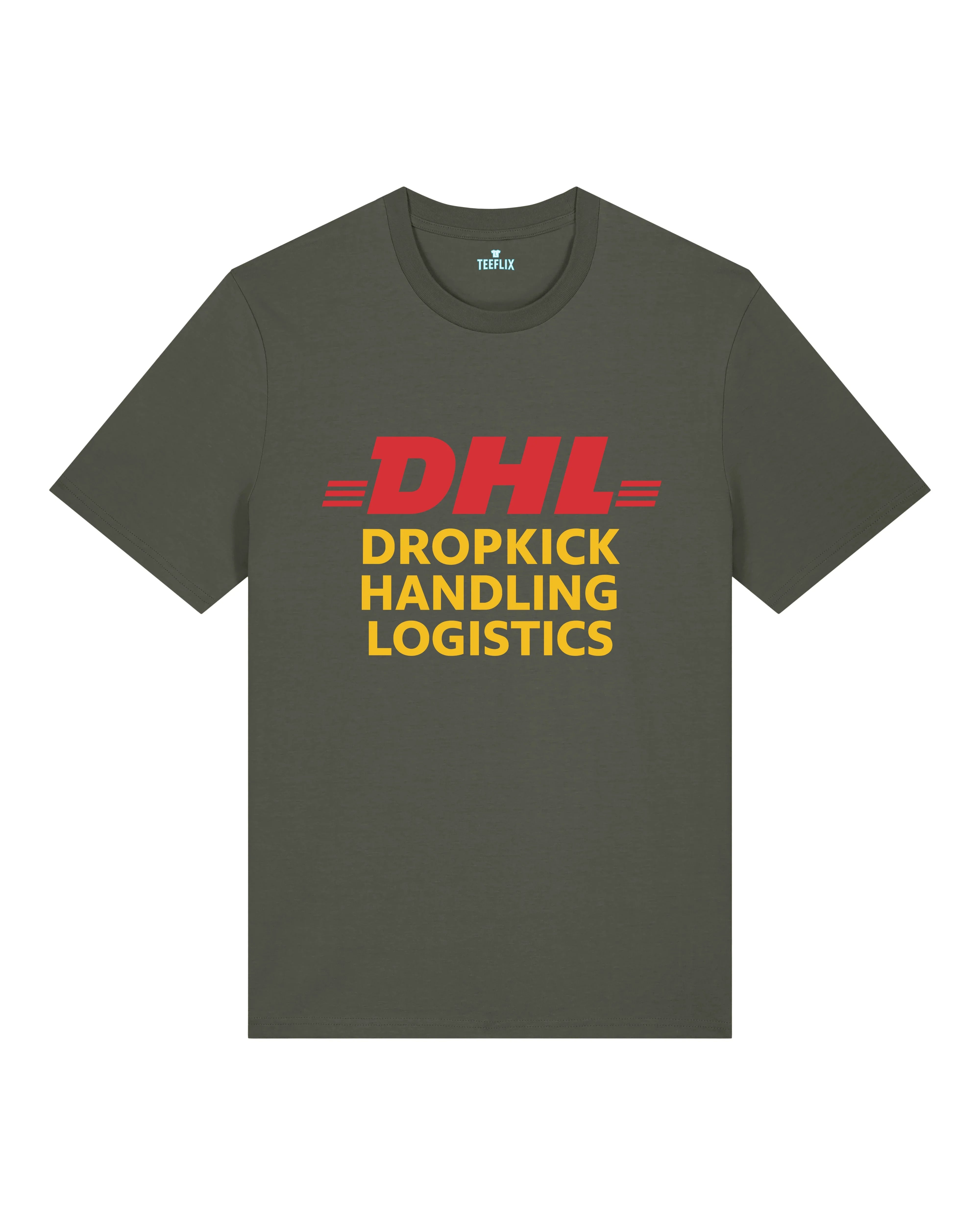DHL Parodie Dropkick Handling Logistics Lustiges Shirt | teelavo