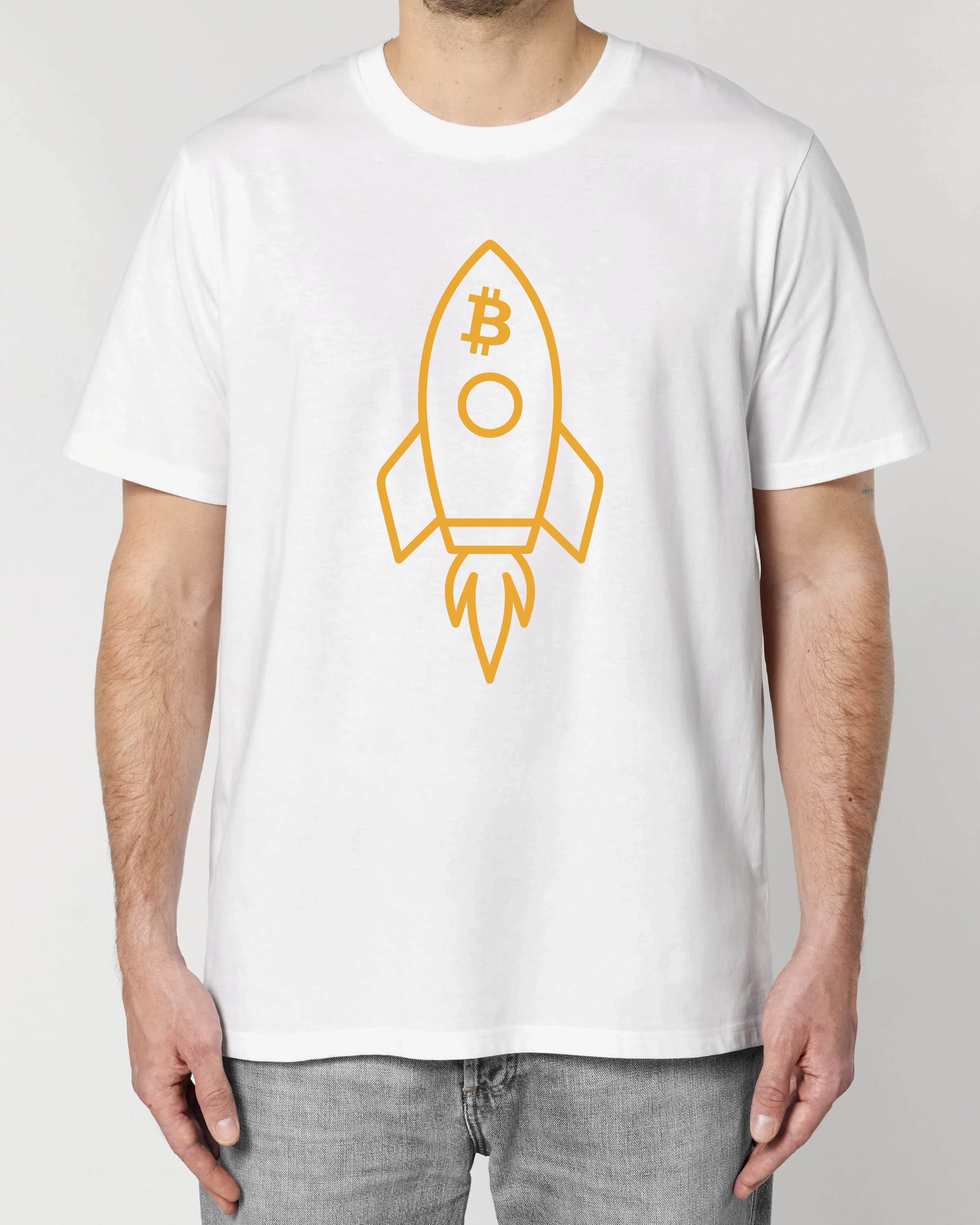 Bitcoin Rocket – Krypto Rakete Premium Unisex T-Shirt | teelavo