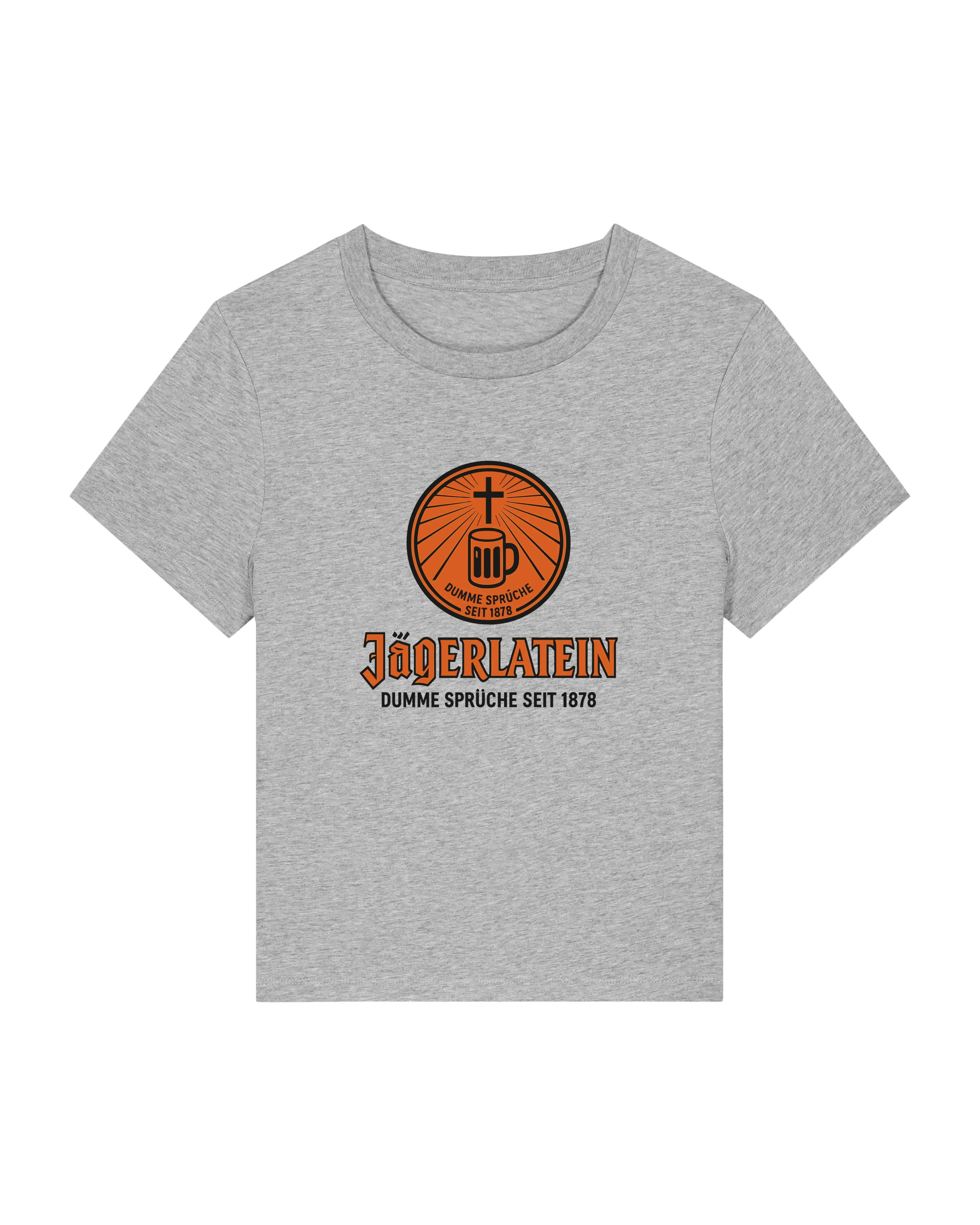 Jägerlatein Damen T-Shirt – Lustiges Sprüche Shirt mit Bier & Kreuz | teelavo
