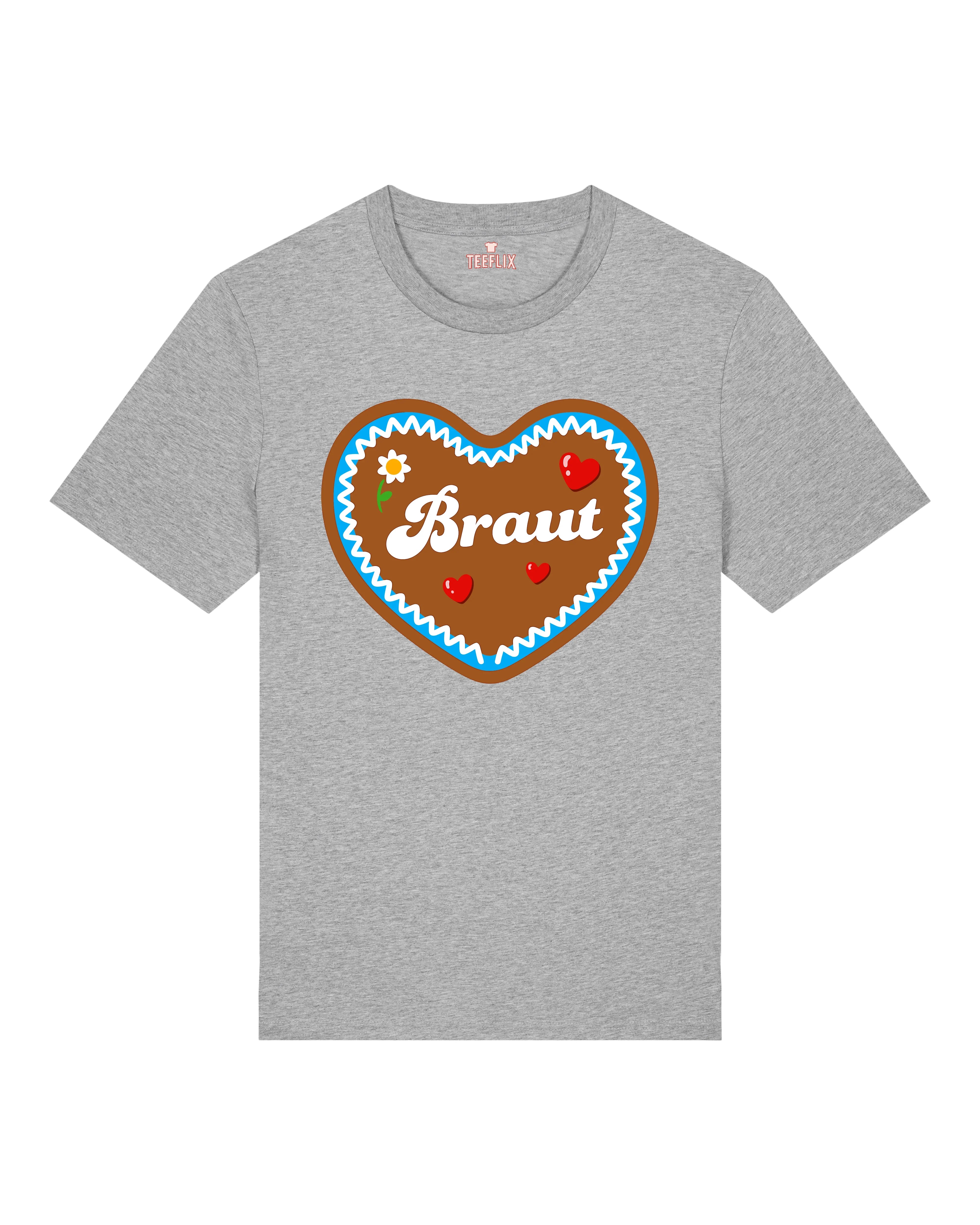 Braut JGA T-Shirt – Lebkuchenherz Junggesellinnenabschied | teelavo