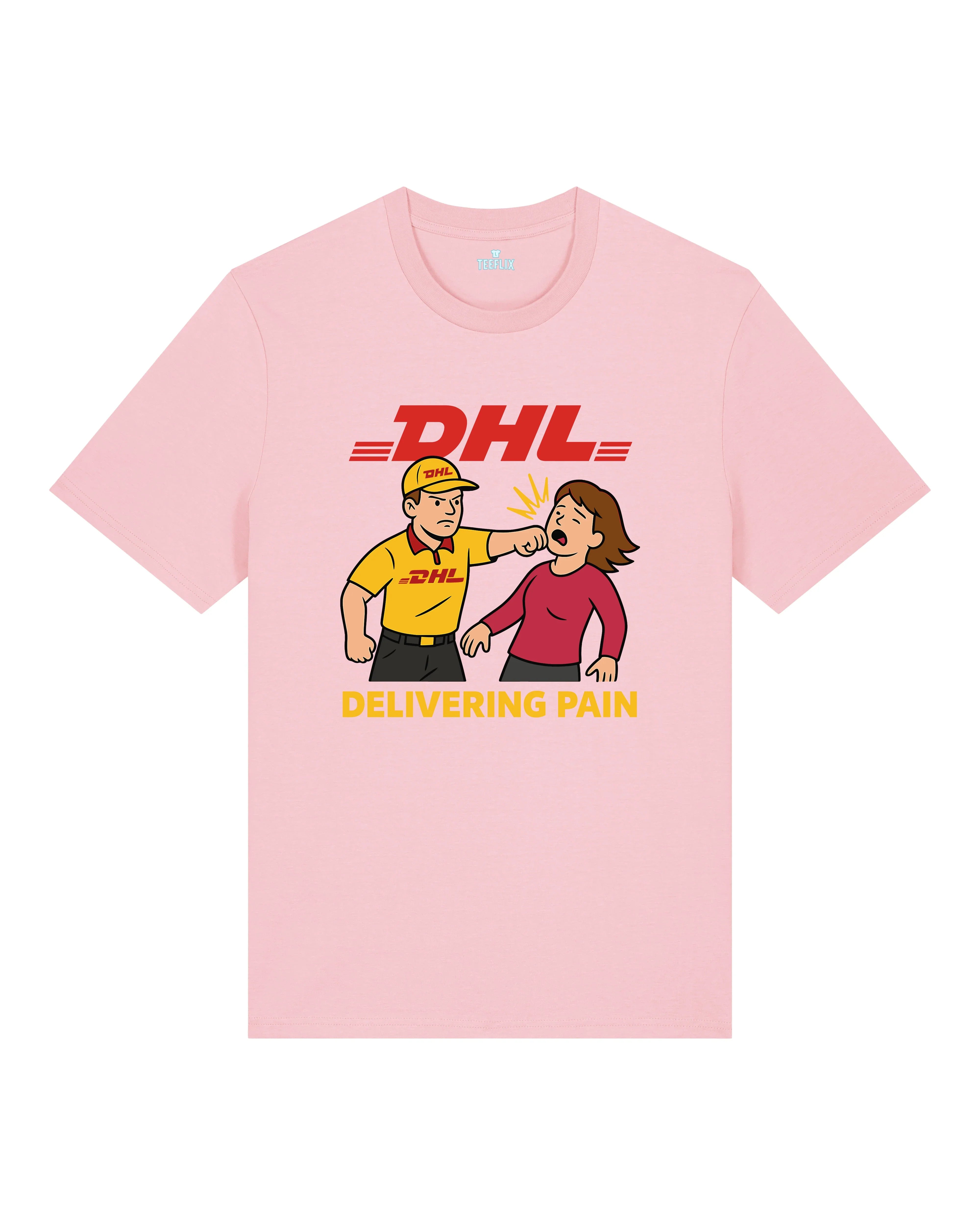 Satire Shirt DHL Parodie Delivering Pain | teelavo