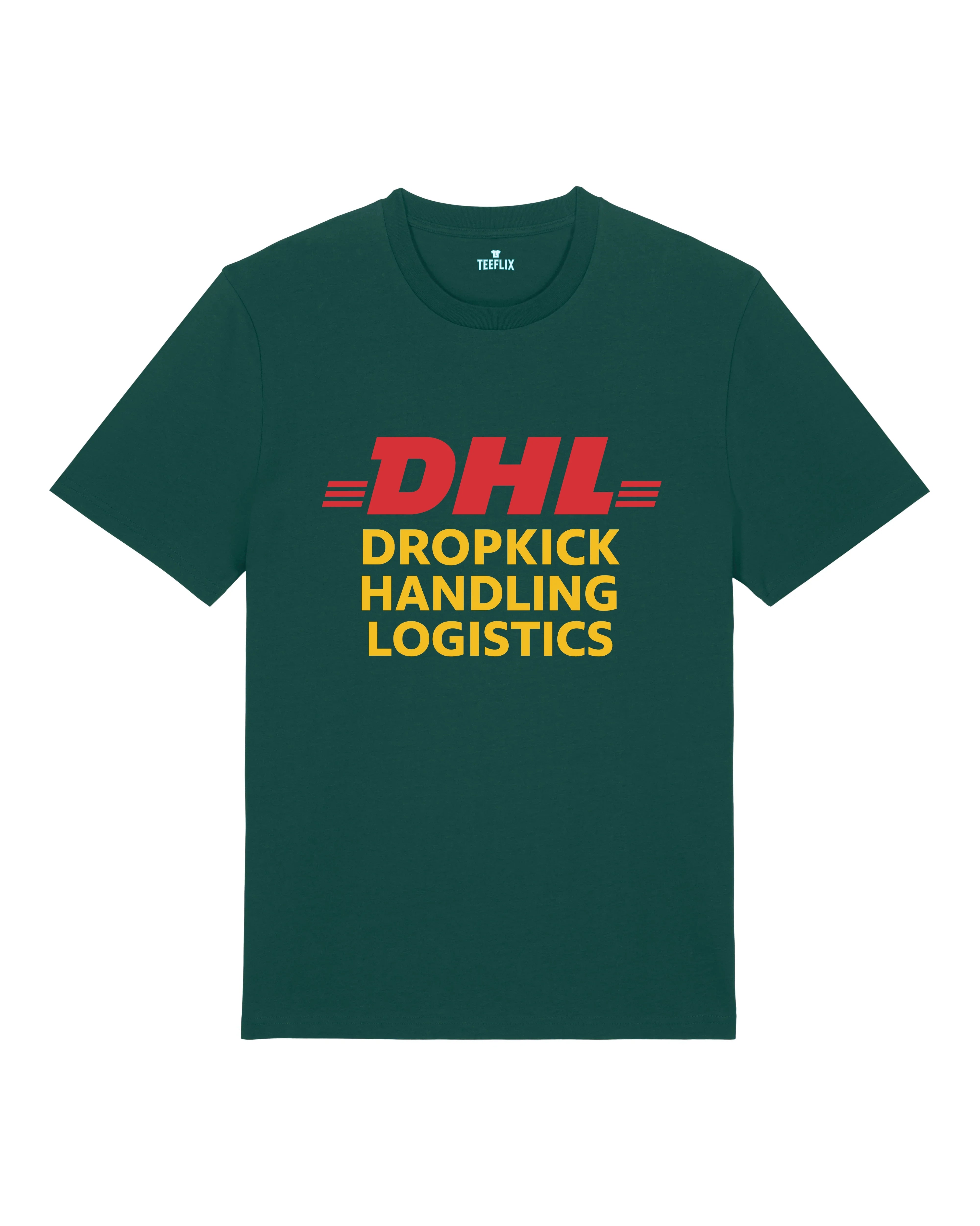 DHL Parodie Dropkick Handling Logistics Lustiges Shirt | teelavo