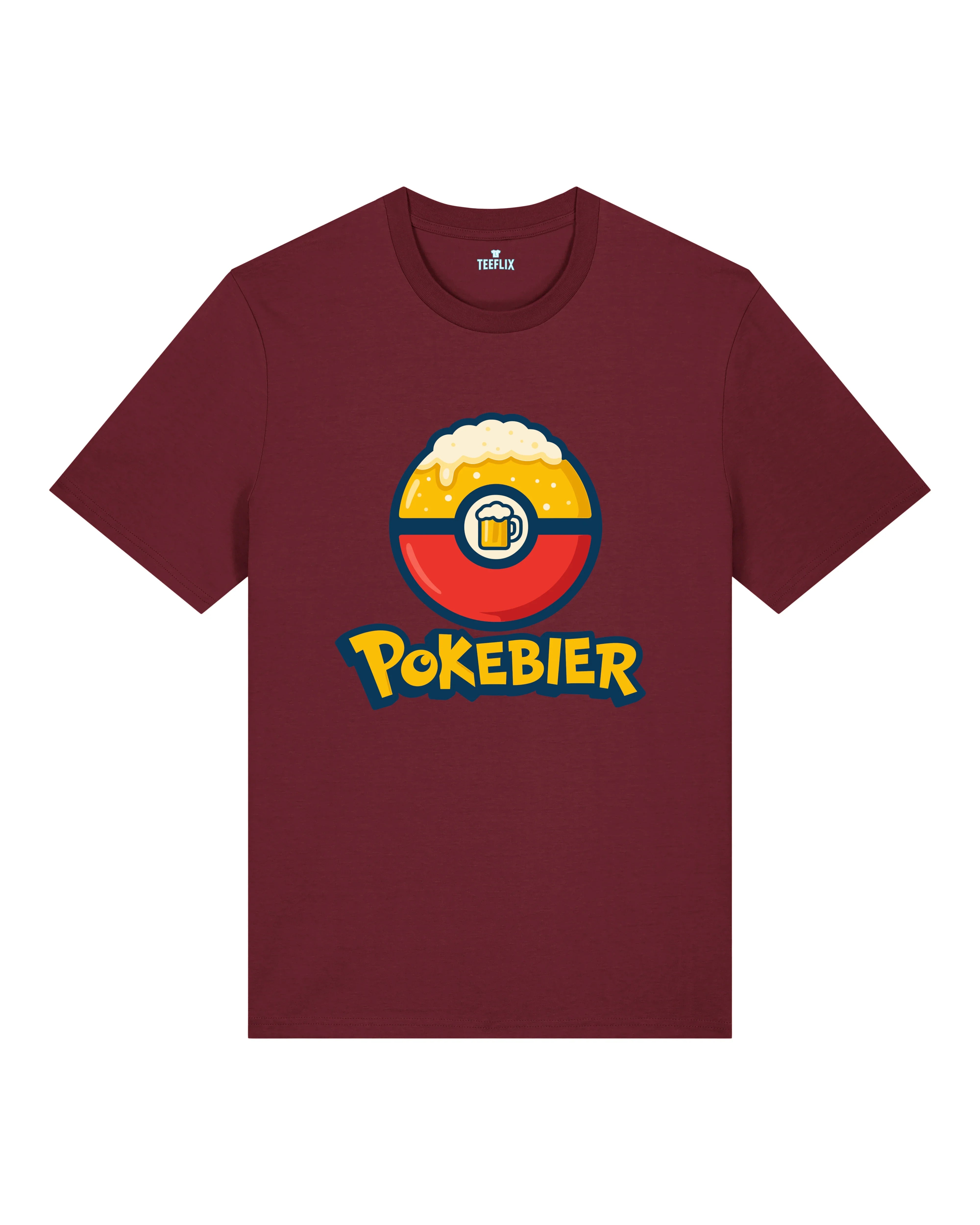 Pokebier T-Shirt Normal Fit | Lustiges Bier Shirt Gaming Parodie | teelavo