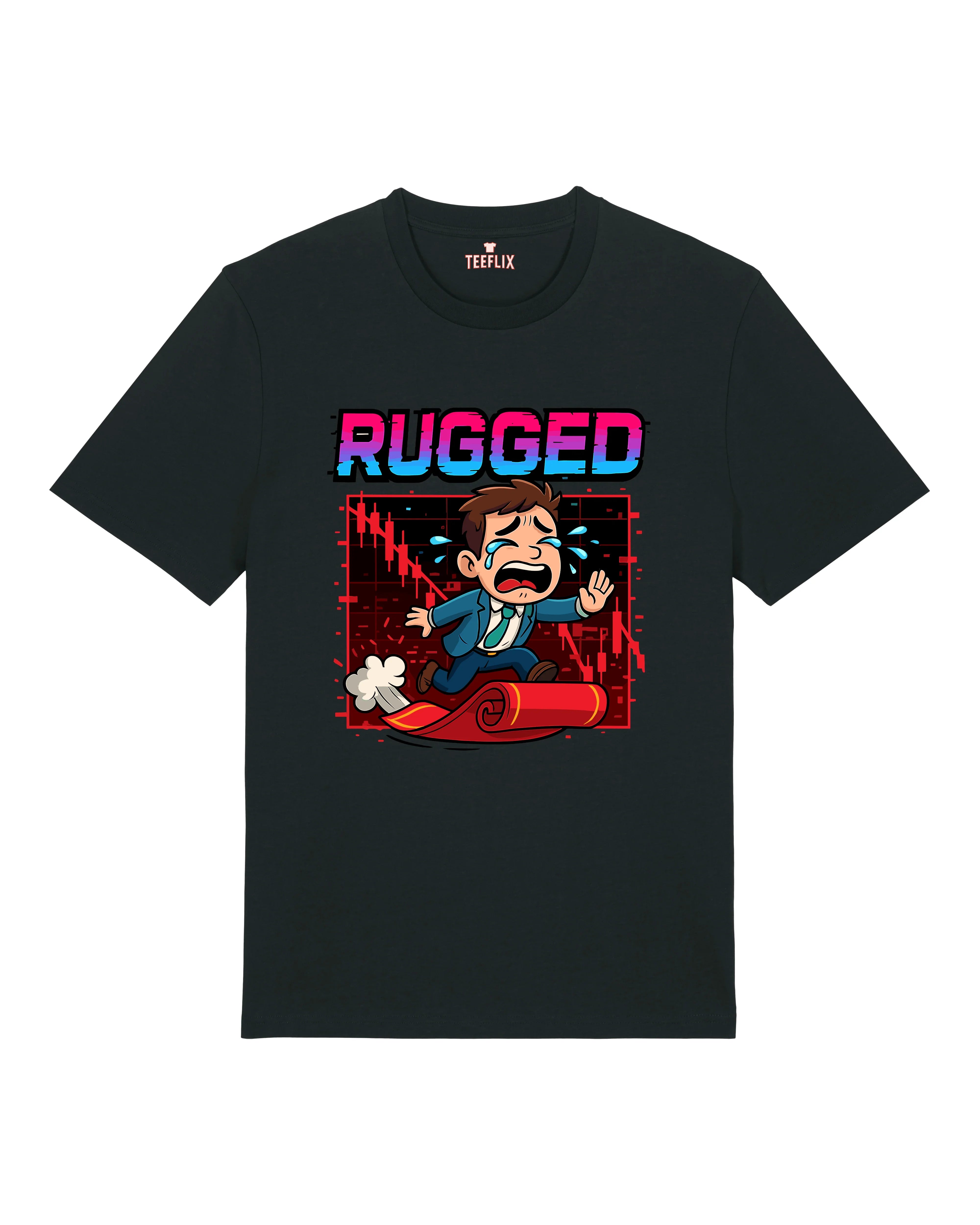 Rugged Crypto Meme Shirt Bitcoin Trading | teelavo