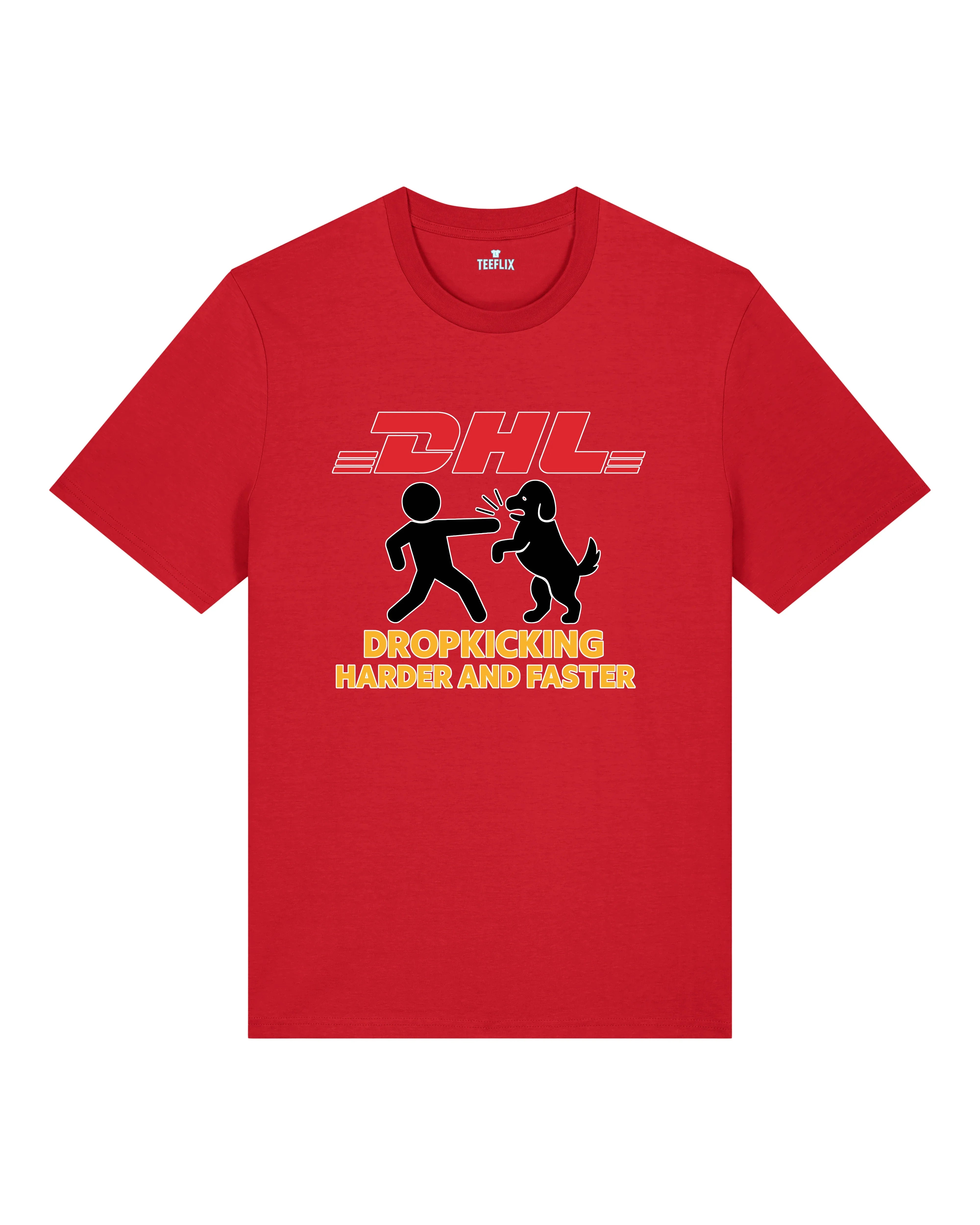 DHL Parodie Dropkicking Harder And Faster Lustiges Shirt| teelavo