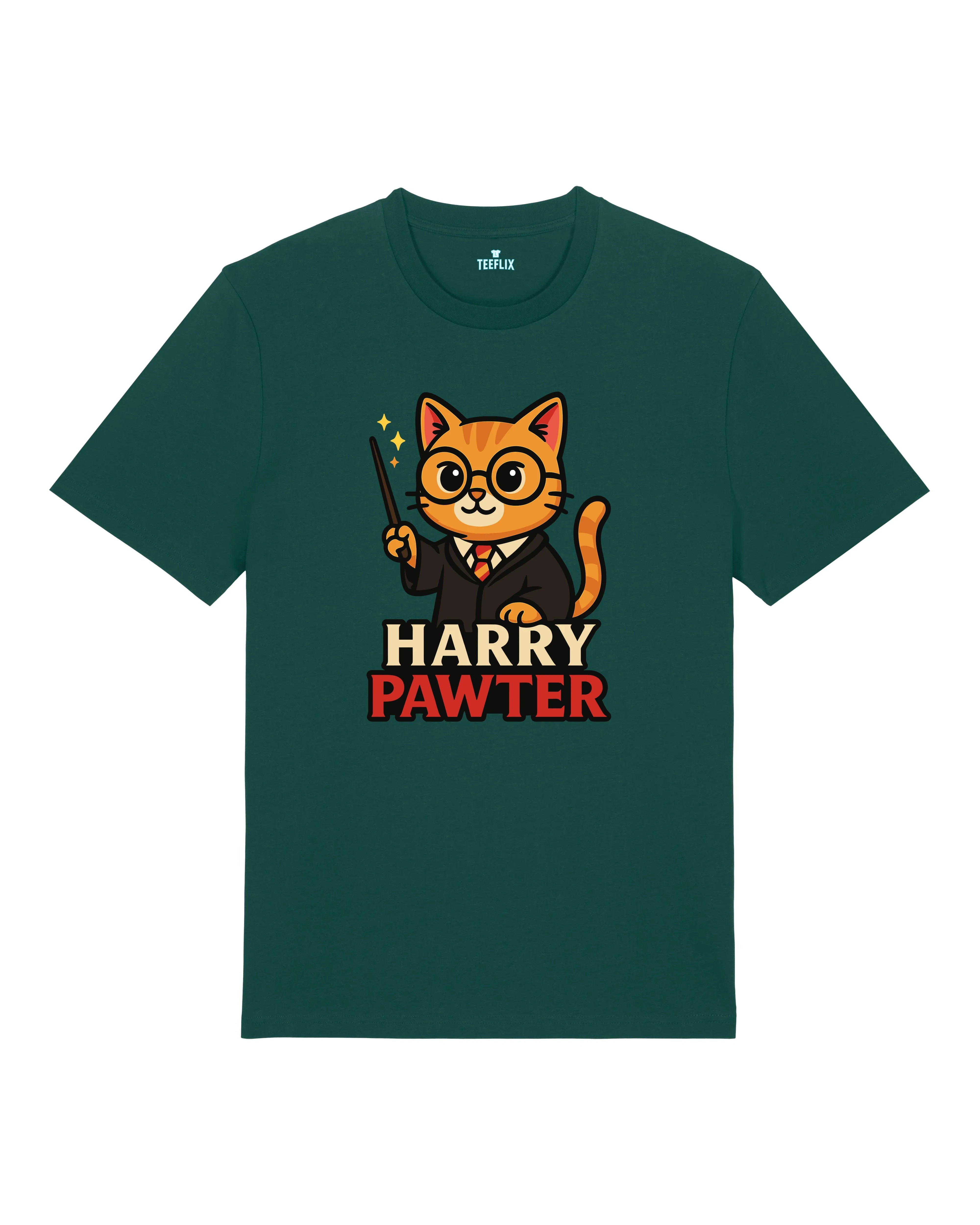Harry Pawter Katze Lustiges T-Shirt Spruchshirt | teelavo