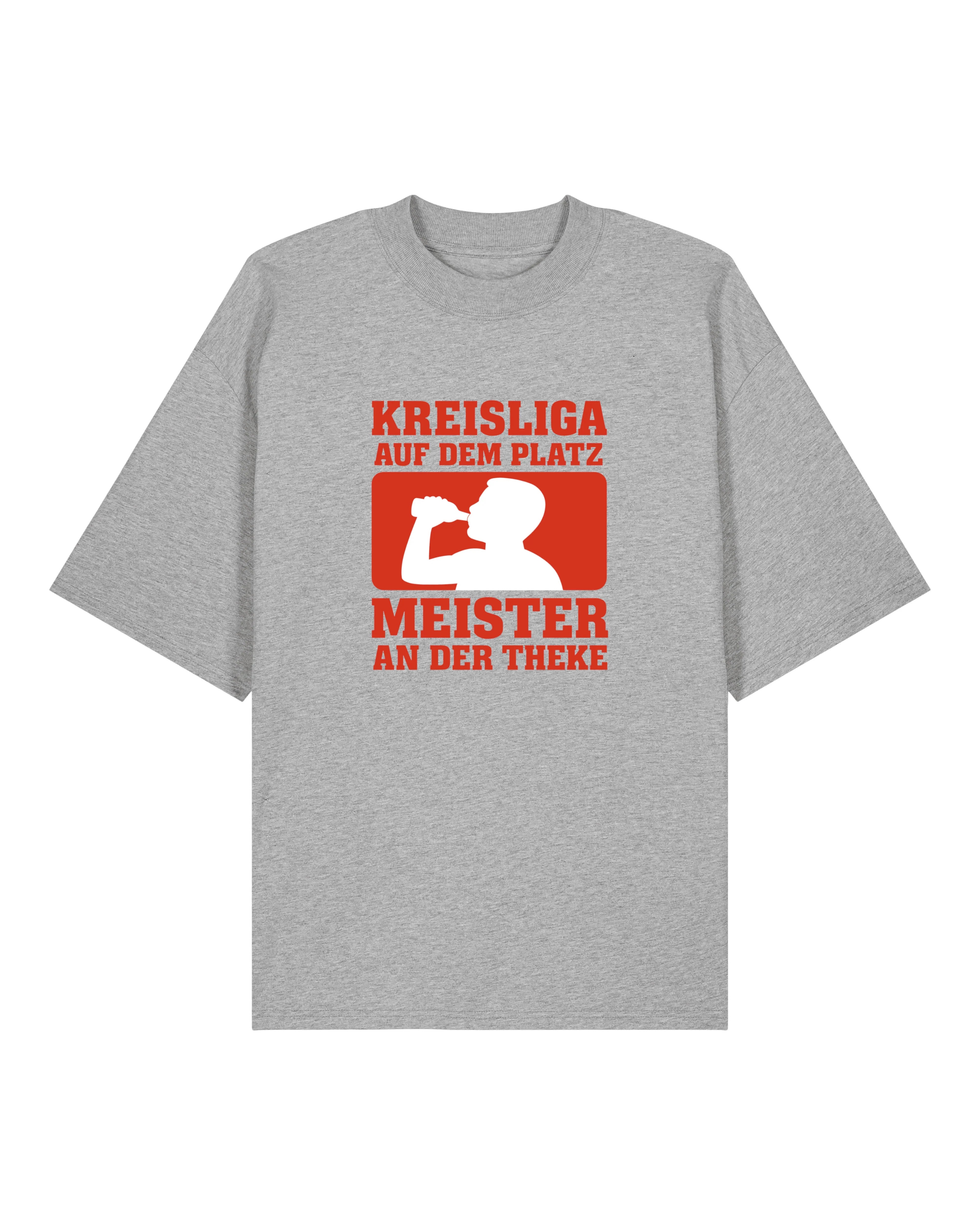 Kreisliga Shirt Meister an der Theke Oversized Lustiges Fußballshirt | teelavo