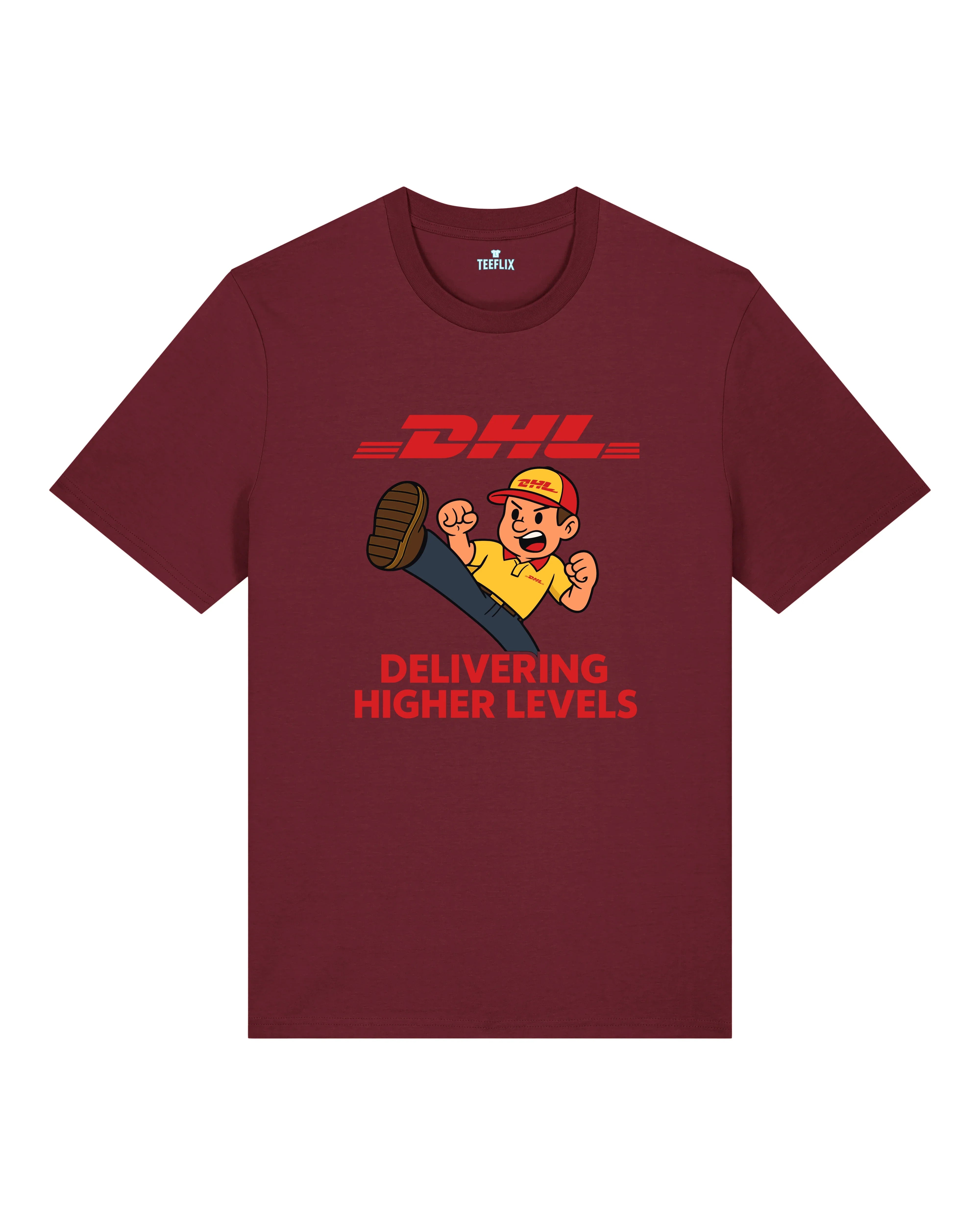 DHL Parodie Delivering Higher Levels Lustiges Shirt | teelavo