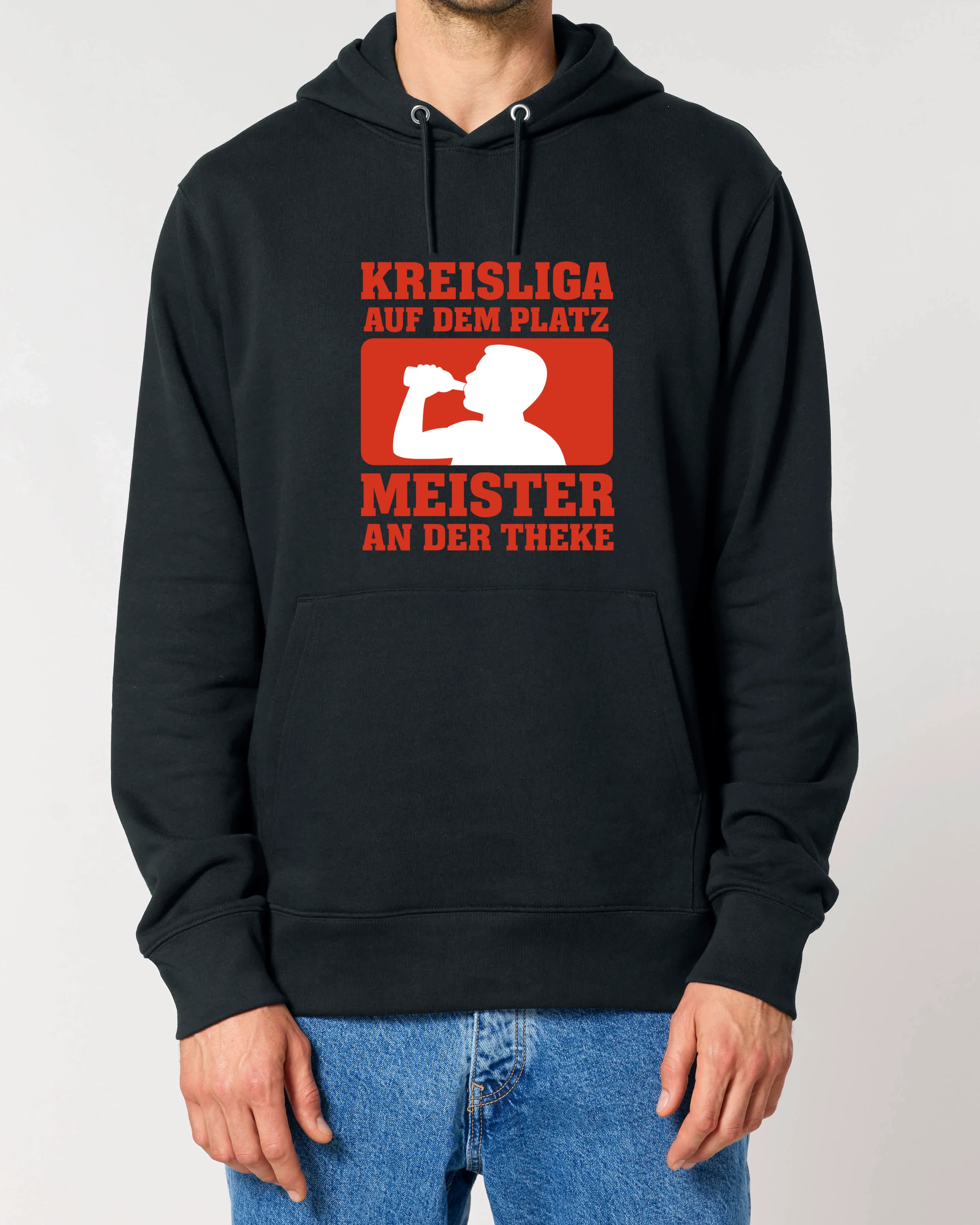 Kreisliga Hoodie Fußball Spruch Lustig Bier Meister Theke | teelavo