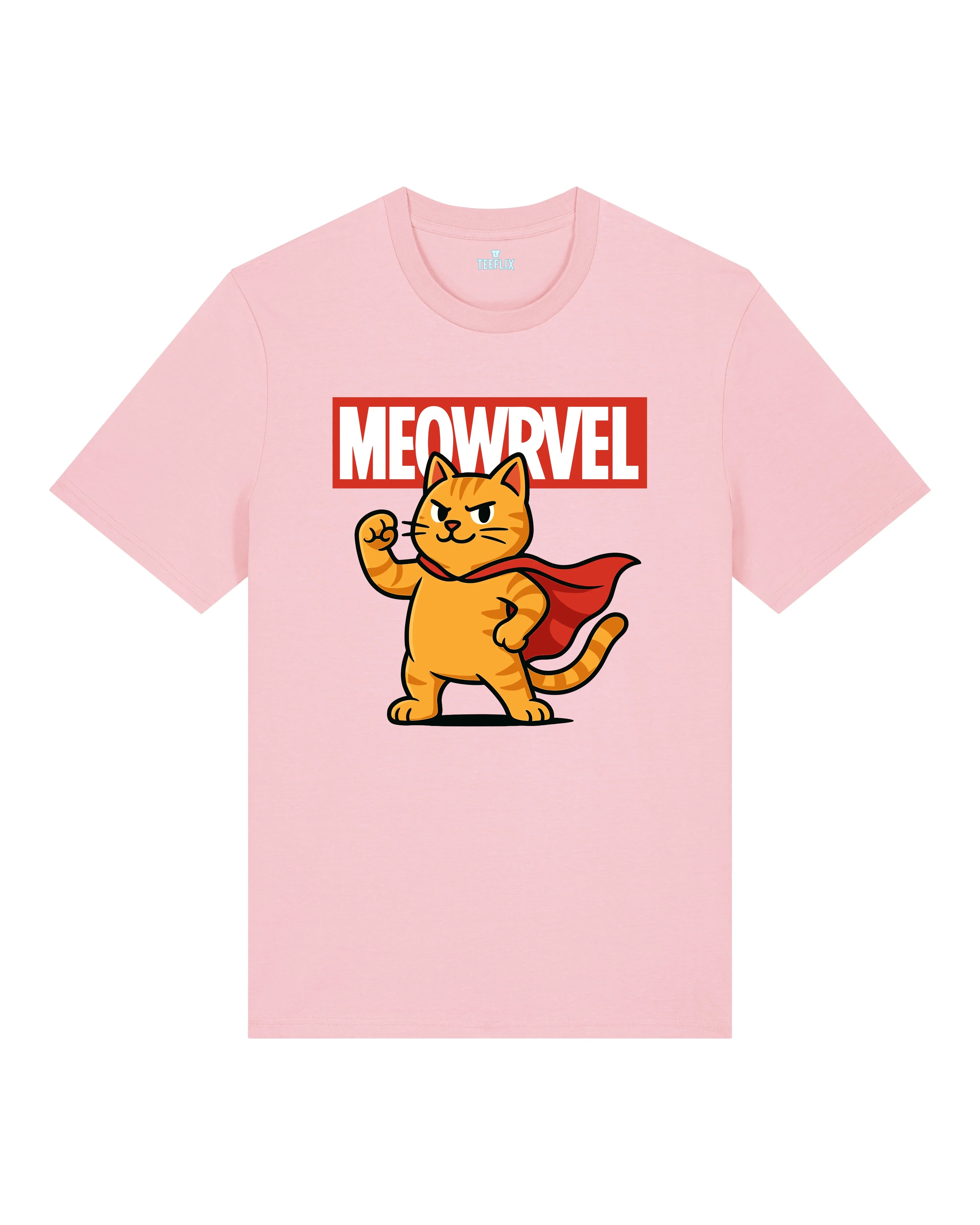 Meowrvel Superheld Lustiges Katzen T-Shirt Spruch | teelavo