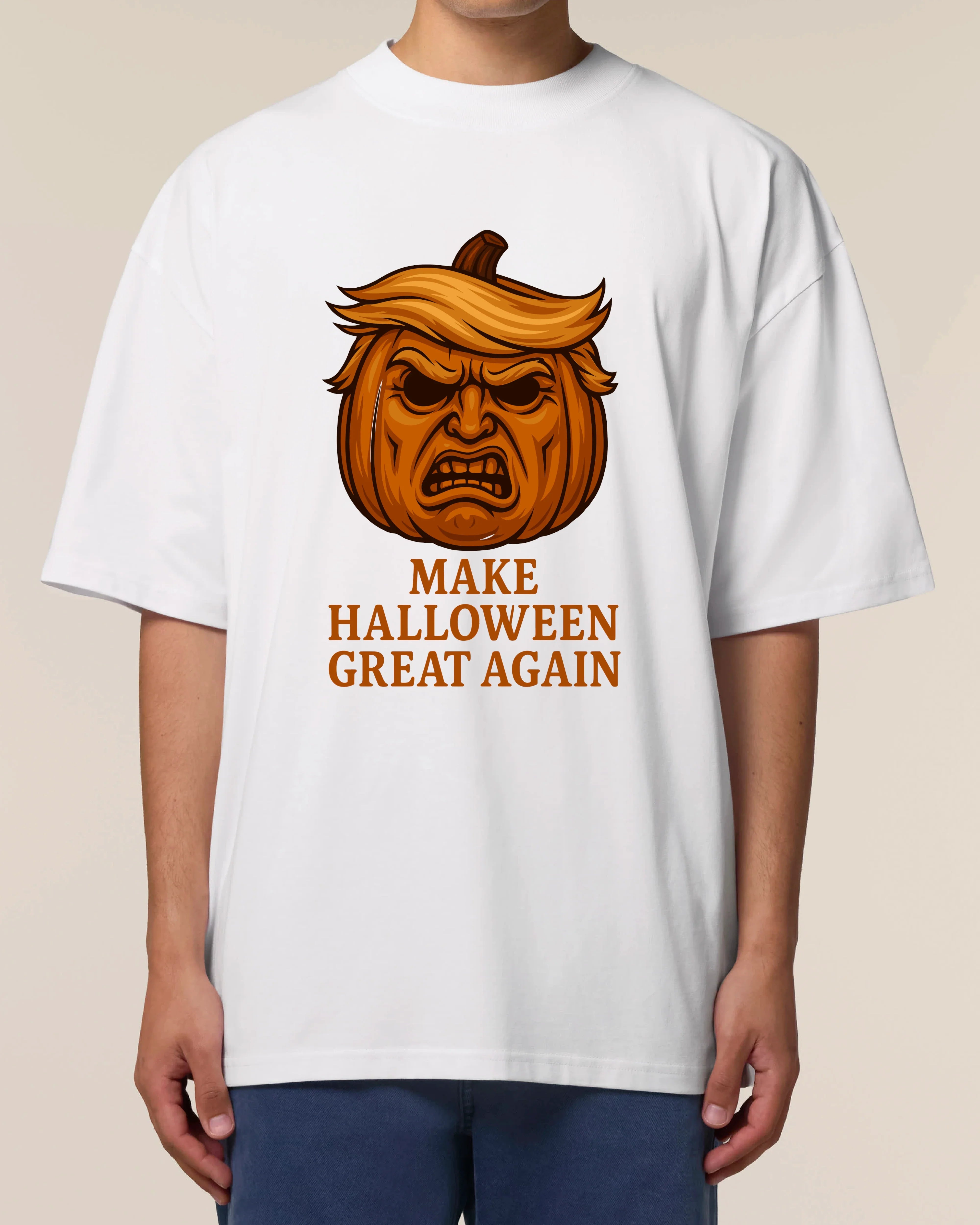 Make Halloween Great Again Kürbis Halloween Shirt – Lustiges Horror Spruchshirt | teelavo
