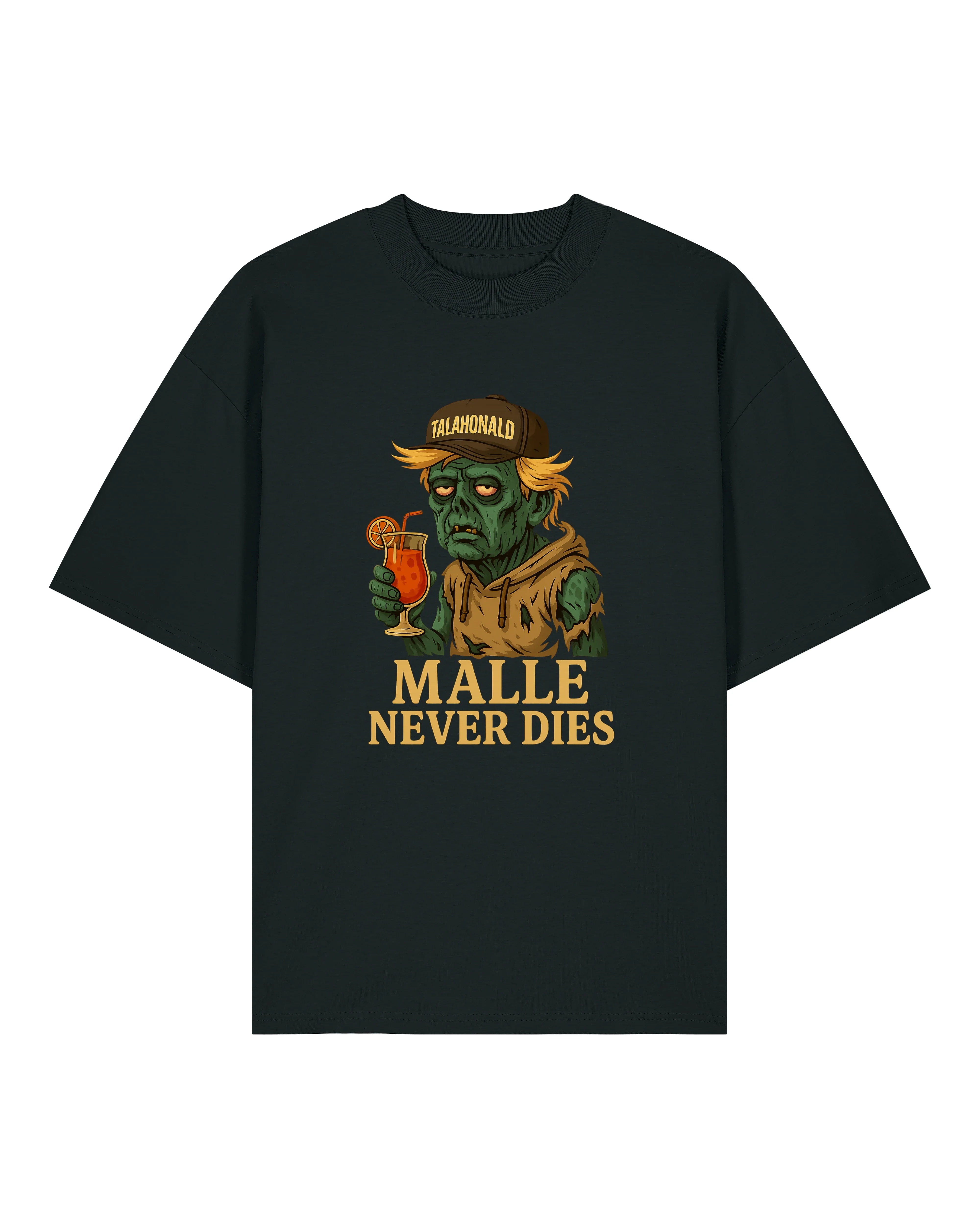 Malle Never Dies T-Shirt – Lustiges Zombie Shirt für Party & Urlaub – teelavo