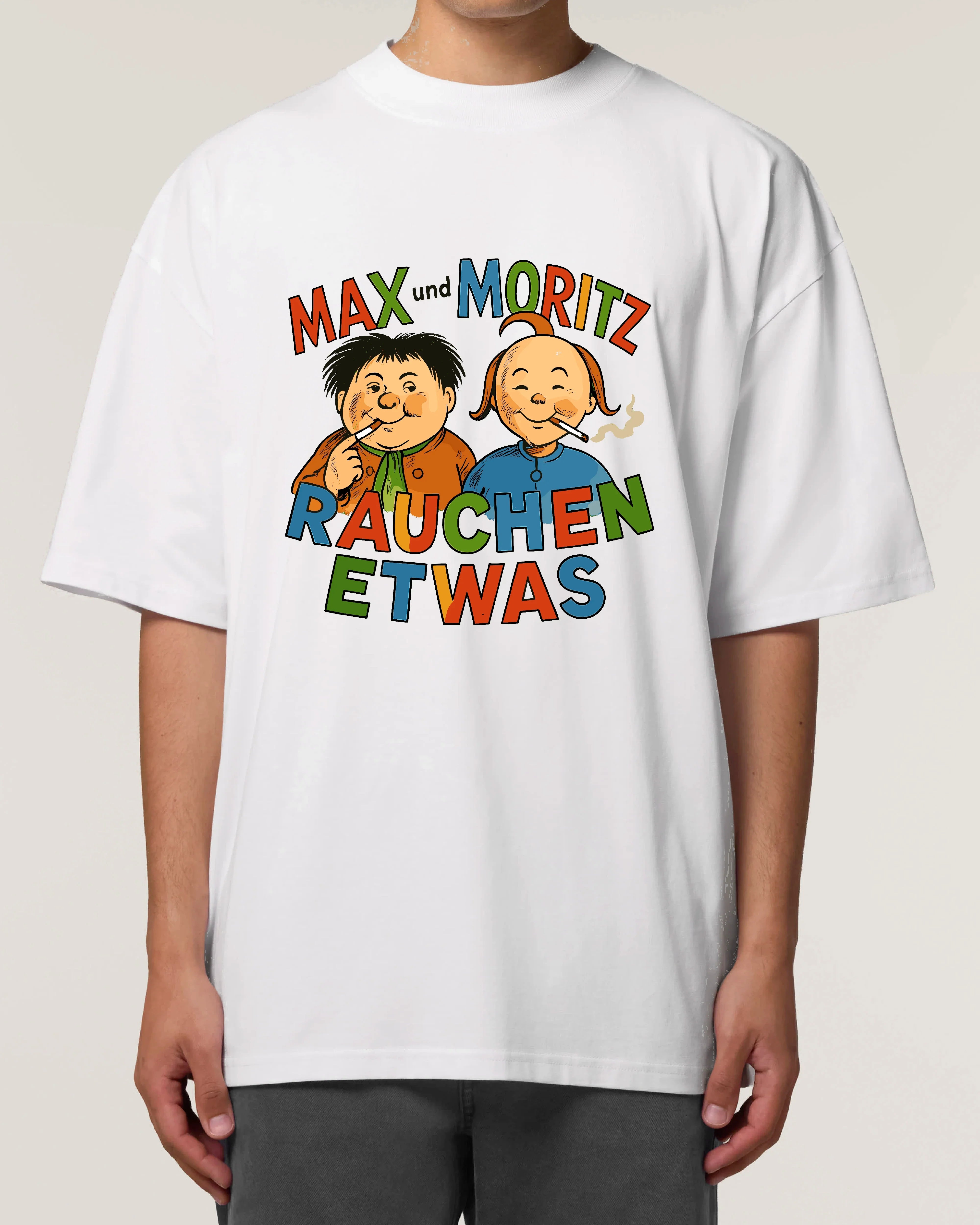 Max und Moritz Rauchen etwas - Premium Shirt Unisex