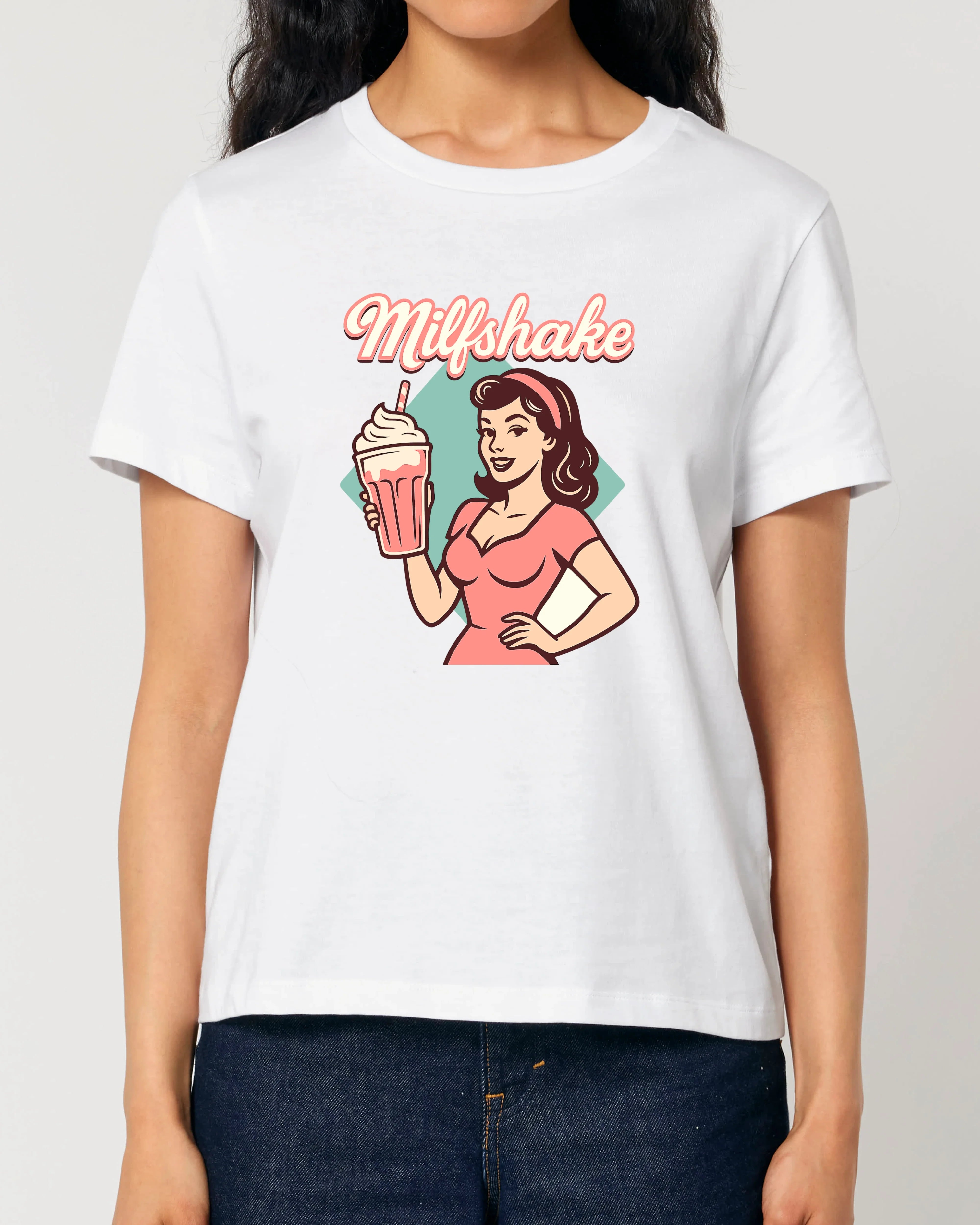 Milfshake T-Shirt lustig Retro Vintage Grafik | teelavo