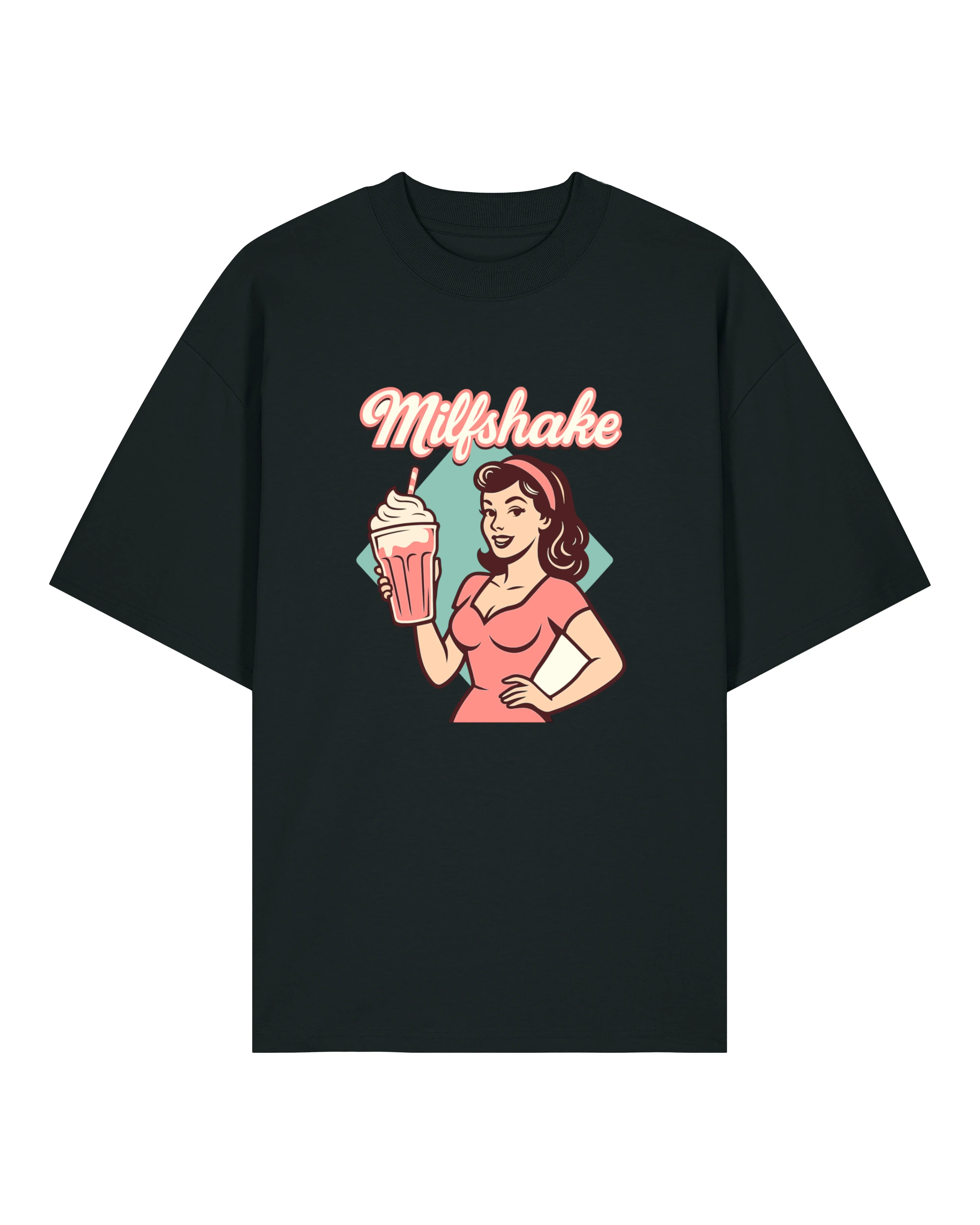 Milfshake T-Shirt – Lustiges Retro Oversize Shirt | teelavo