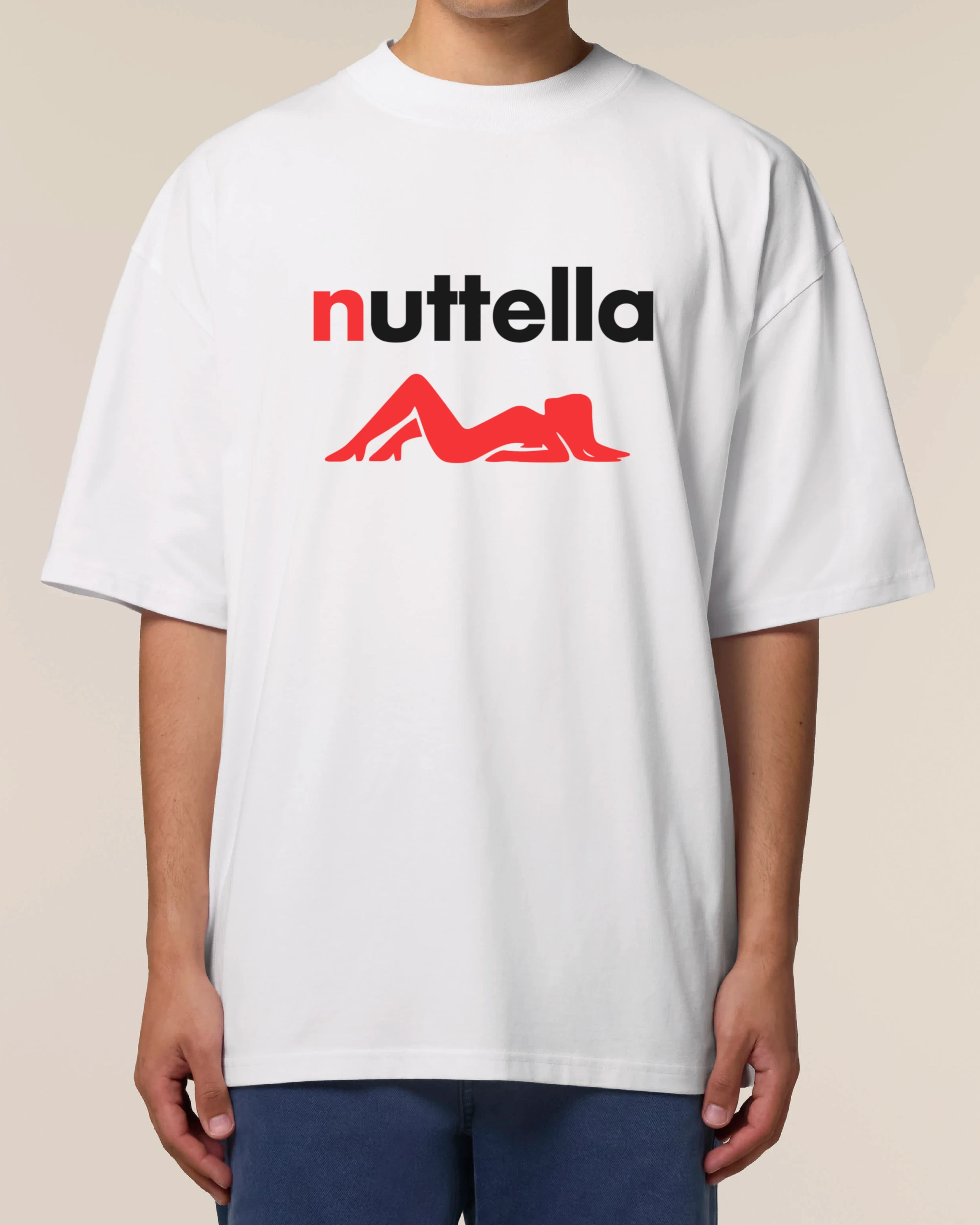 Nutella Oversize T-Shirt – Lustiges Graphic Shirt | teelavo