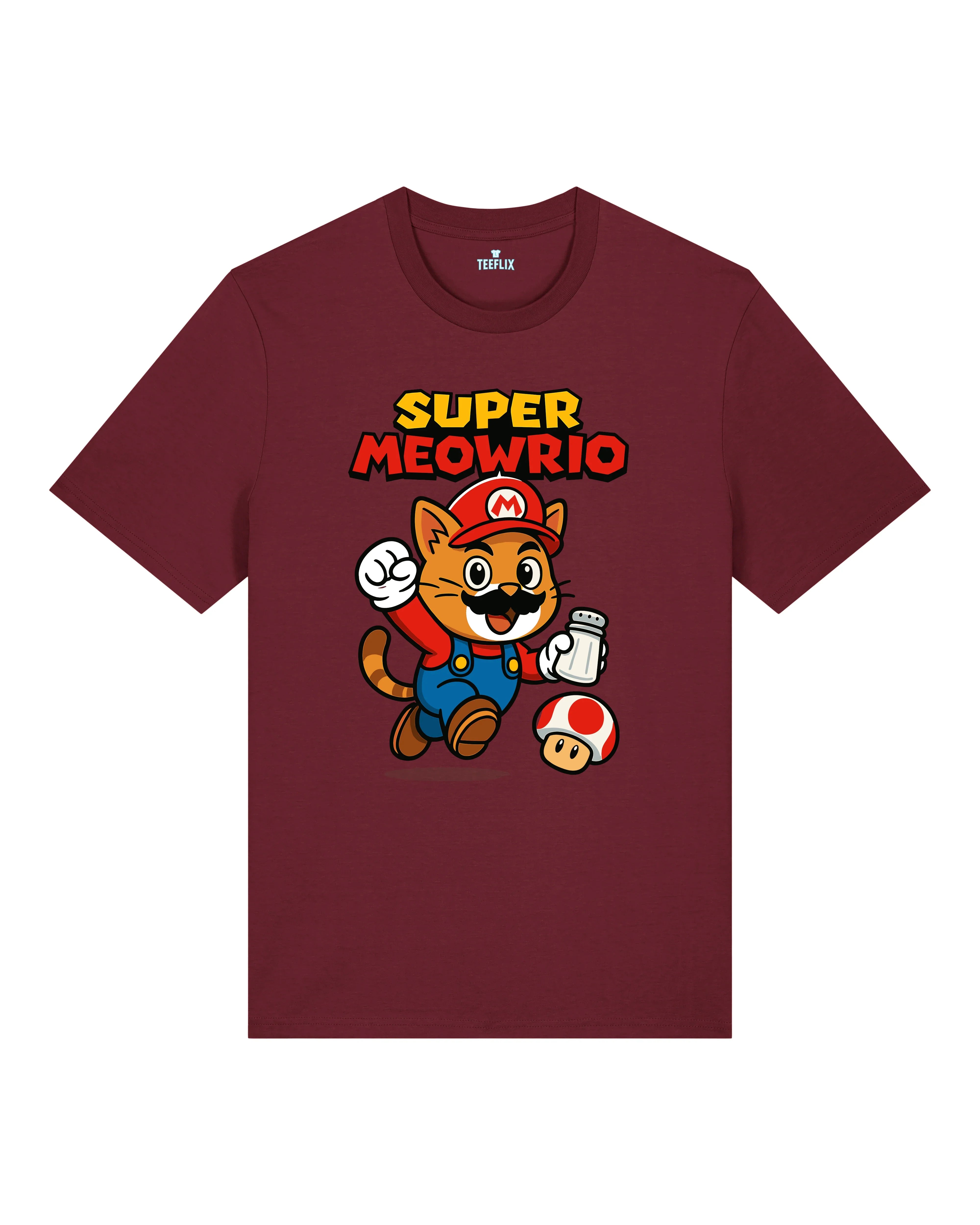 Super Meowrio Katze Lustiges T-Shirt Spruchshirt | teelavo