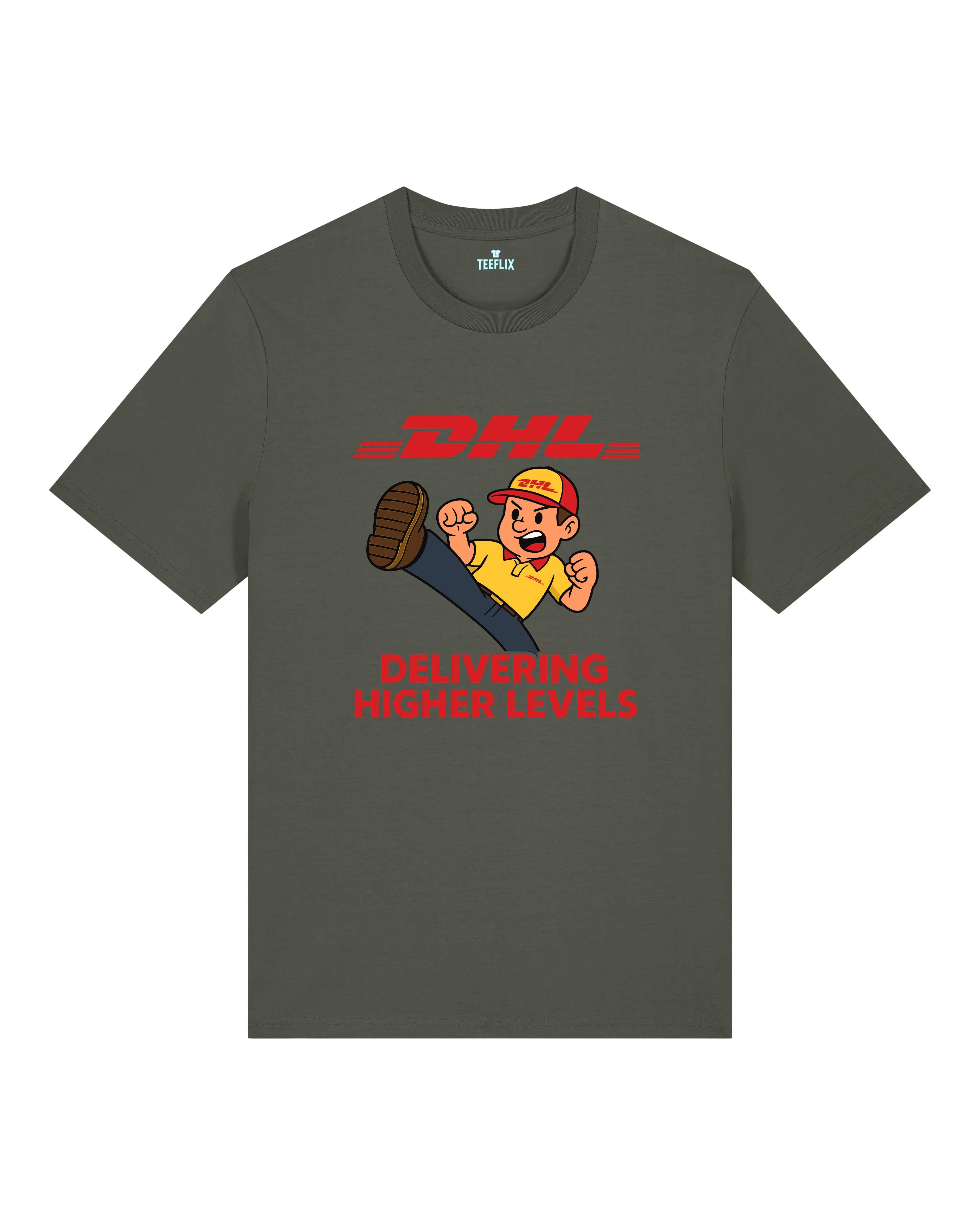 DHL Parodie Delivering Higher Levels Lustiges Shirt | teelavo