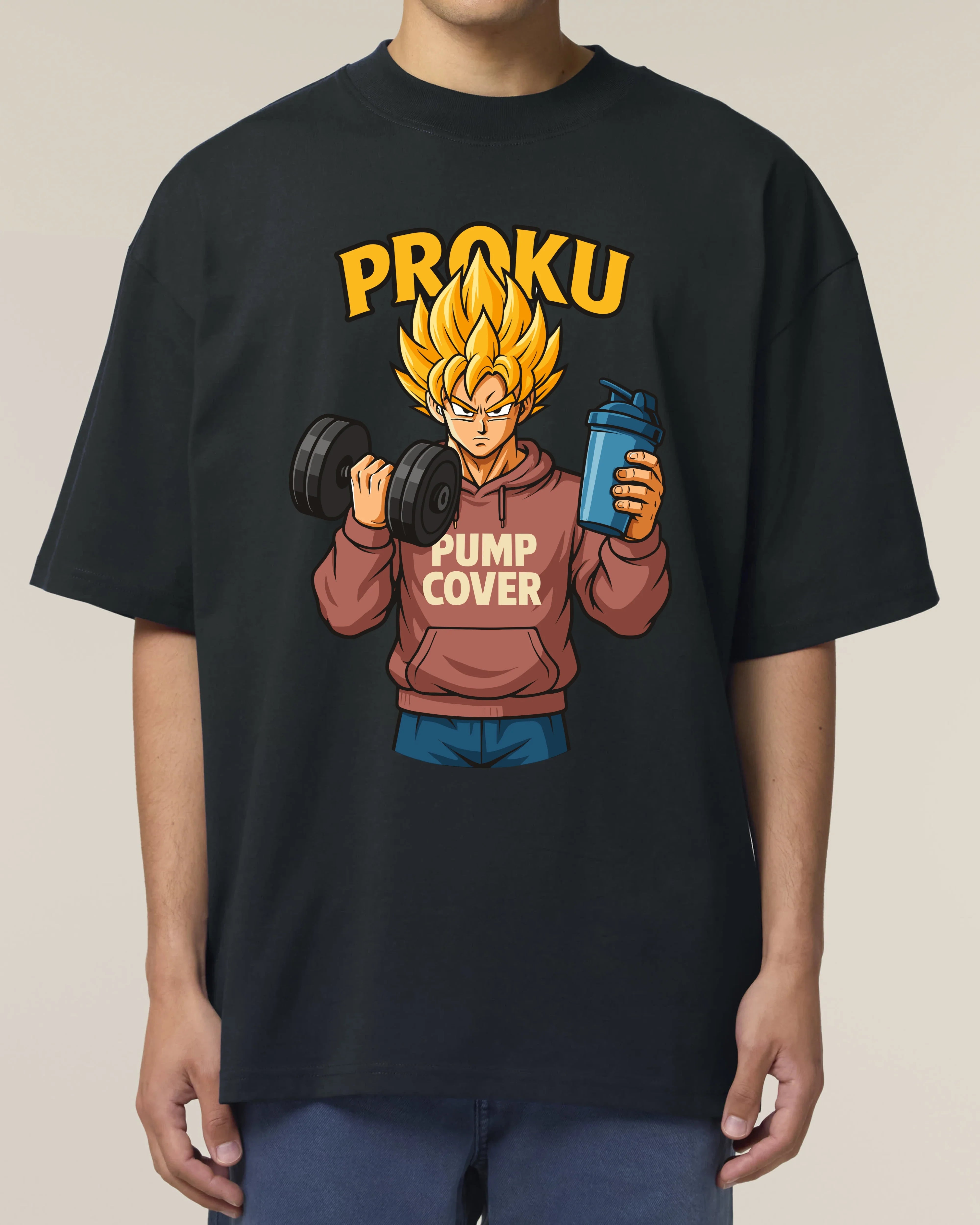 Proku Pump Cover | Lustiges Gym Oversized T-Shirt | teelavo